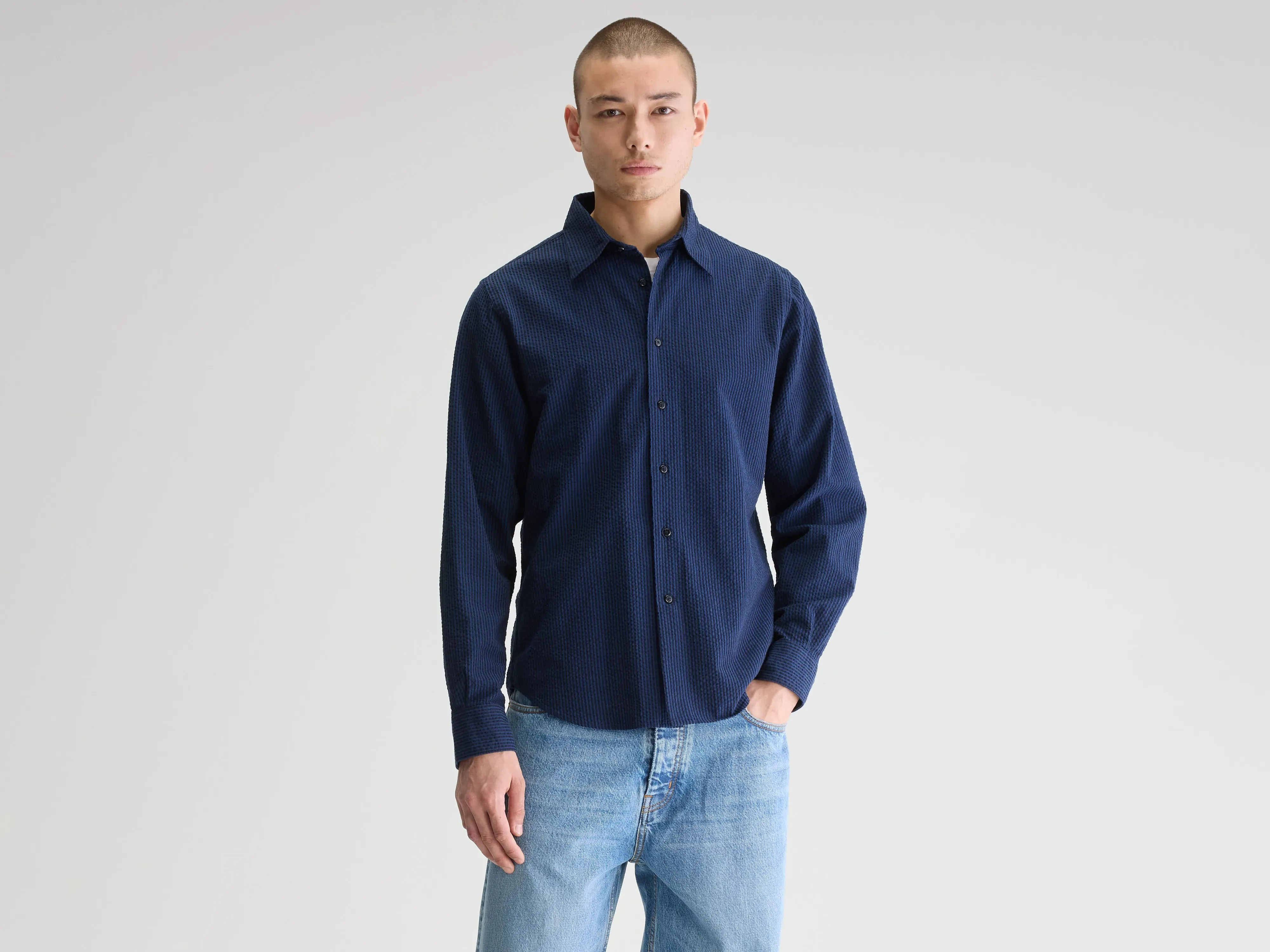 Outfit Flow Franklin regular shirt (251 / M / STRIPE A)