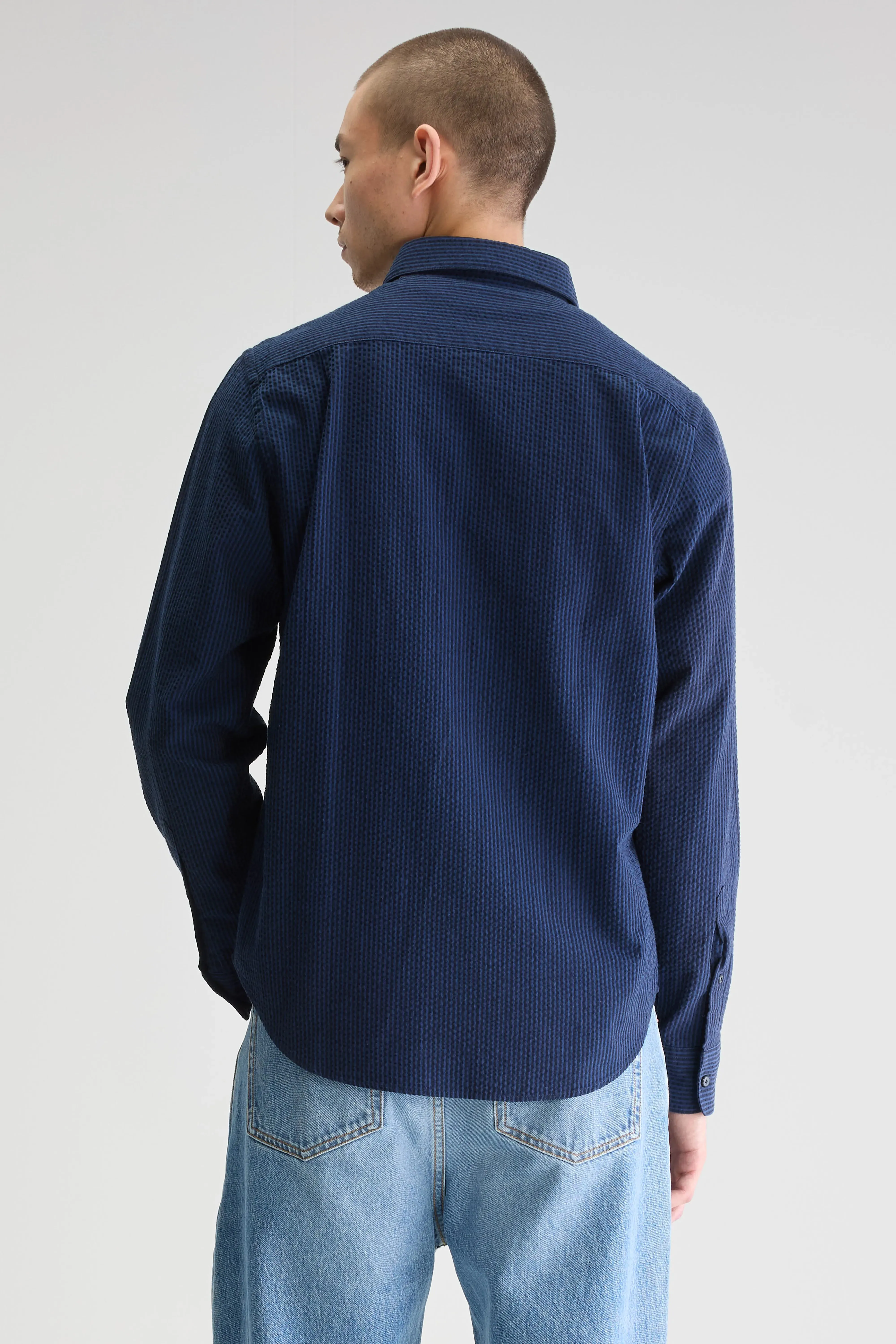 Crisp Style Franklin regular shirt (251 / M / STRIPE A)