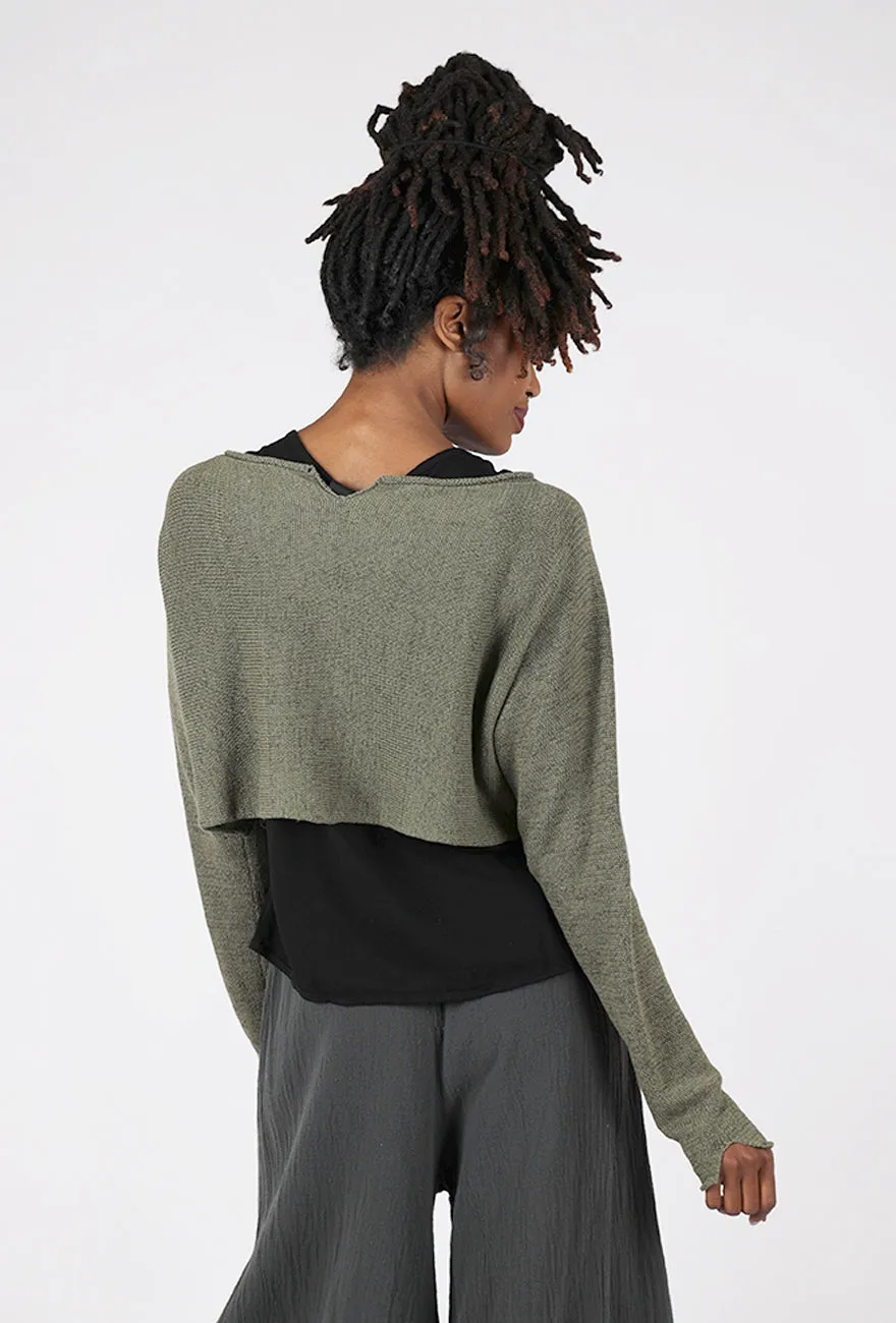 Cropped Emotions Pullover, Camp Raglan Sleeve