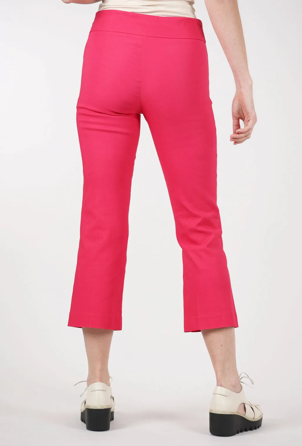 Cropped Flare Pant, Pink Fashionable Comfort