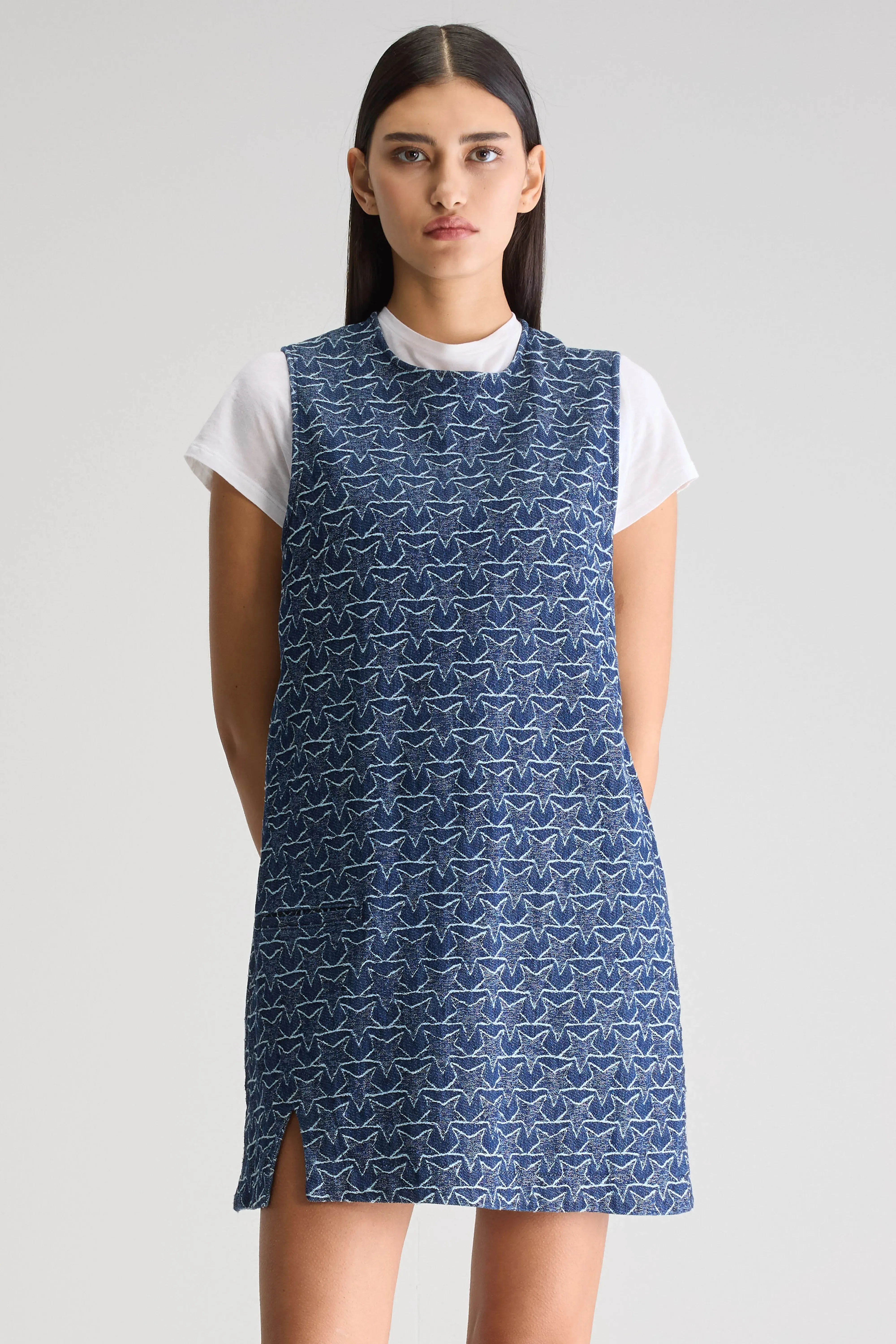 Cross Straps Gapily mini dress (251 / W / RINSE)