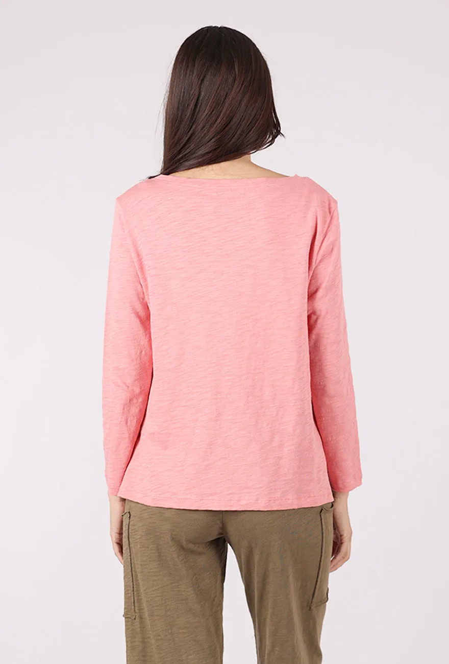 CS Boxy Tee, Rose Eye - catching - striking