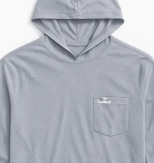Skiff Dogs: Ocean Flex Hoodie - Fog Gray Comfortable and soft sweater Lightweight fall sweater