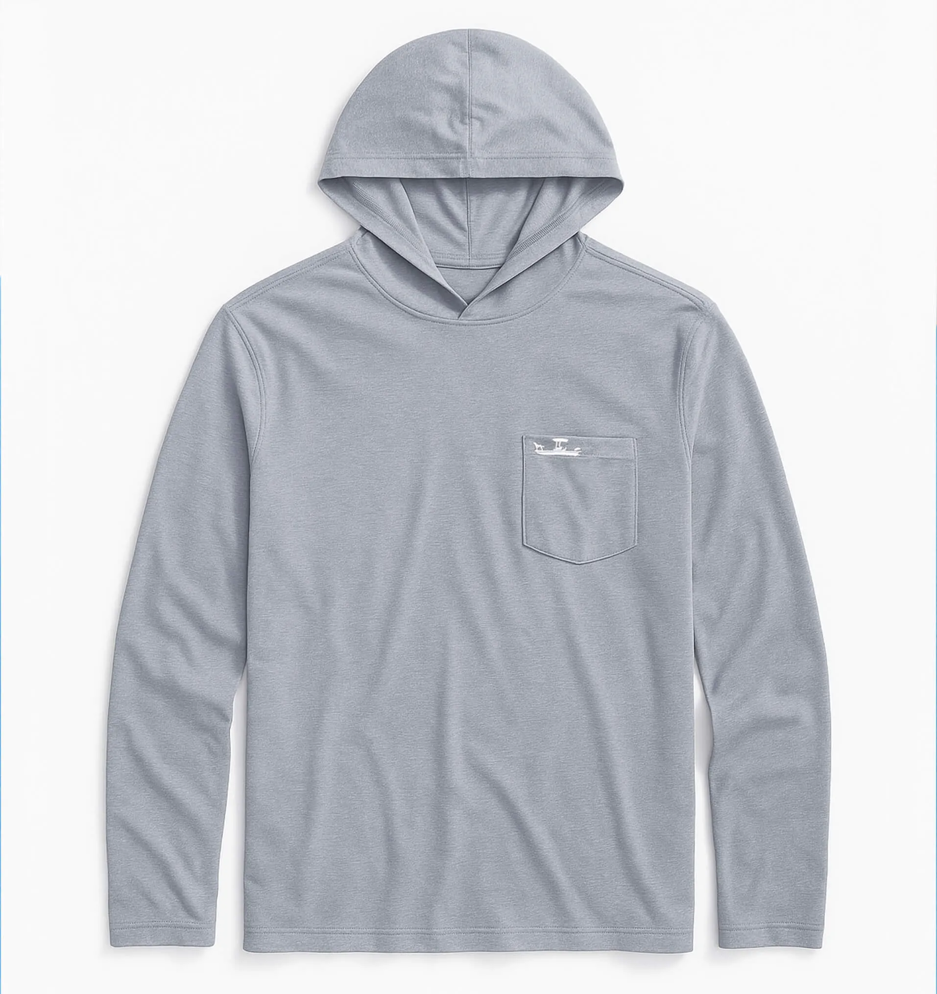 Cuffed Cuff Skiff Dogs: Ocean Flex Hoodie - Fog Gray