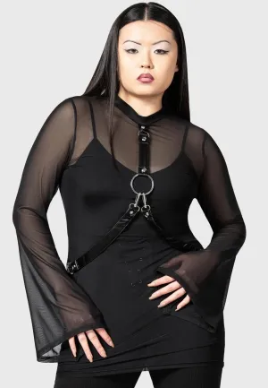 Killstar - Sheer Bondage Black - Dress Sharp Look
