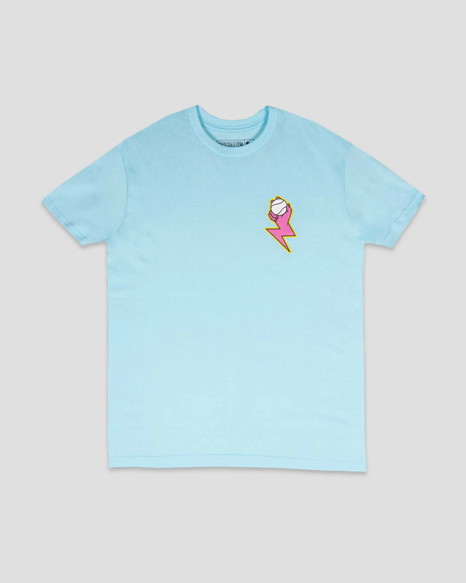Street Casual Look Electric Arms T-Shirt (Blue)