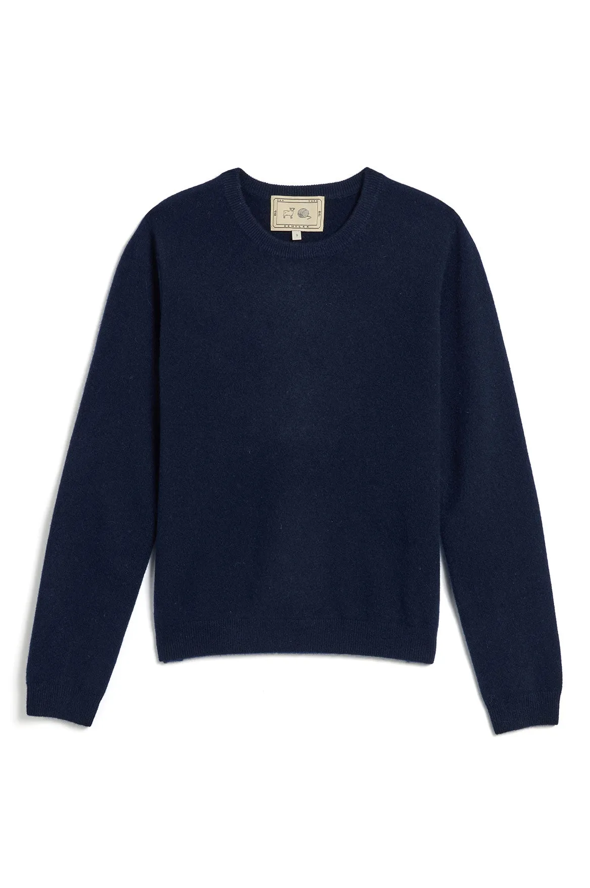 Lulu Navy Sweater Crisp Design Neutral Style
