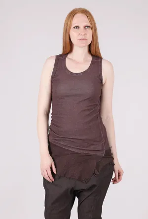 Tulle Trim Long Ribbed Tank, Flamingo Cloud Workout