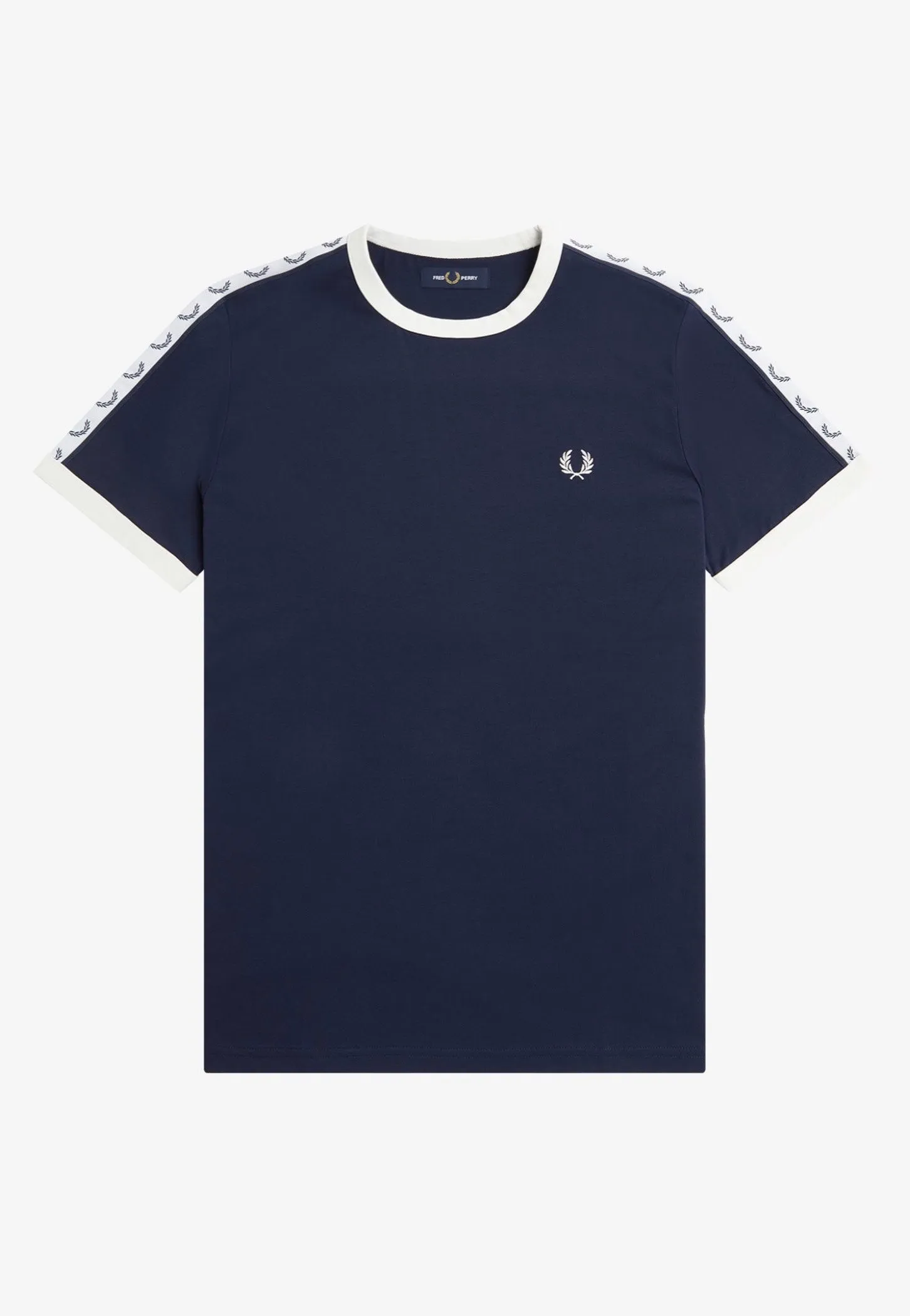 Daily Street Fred Perry - Taped Ringer Carbon Blue - T-Shirt