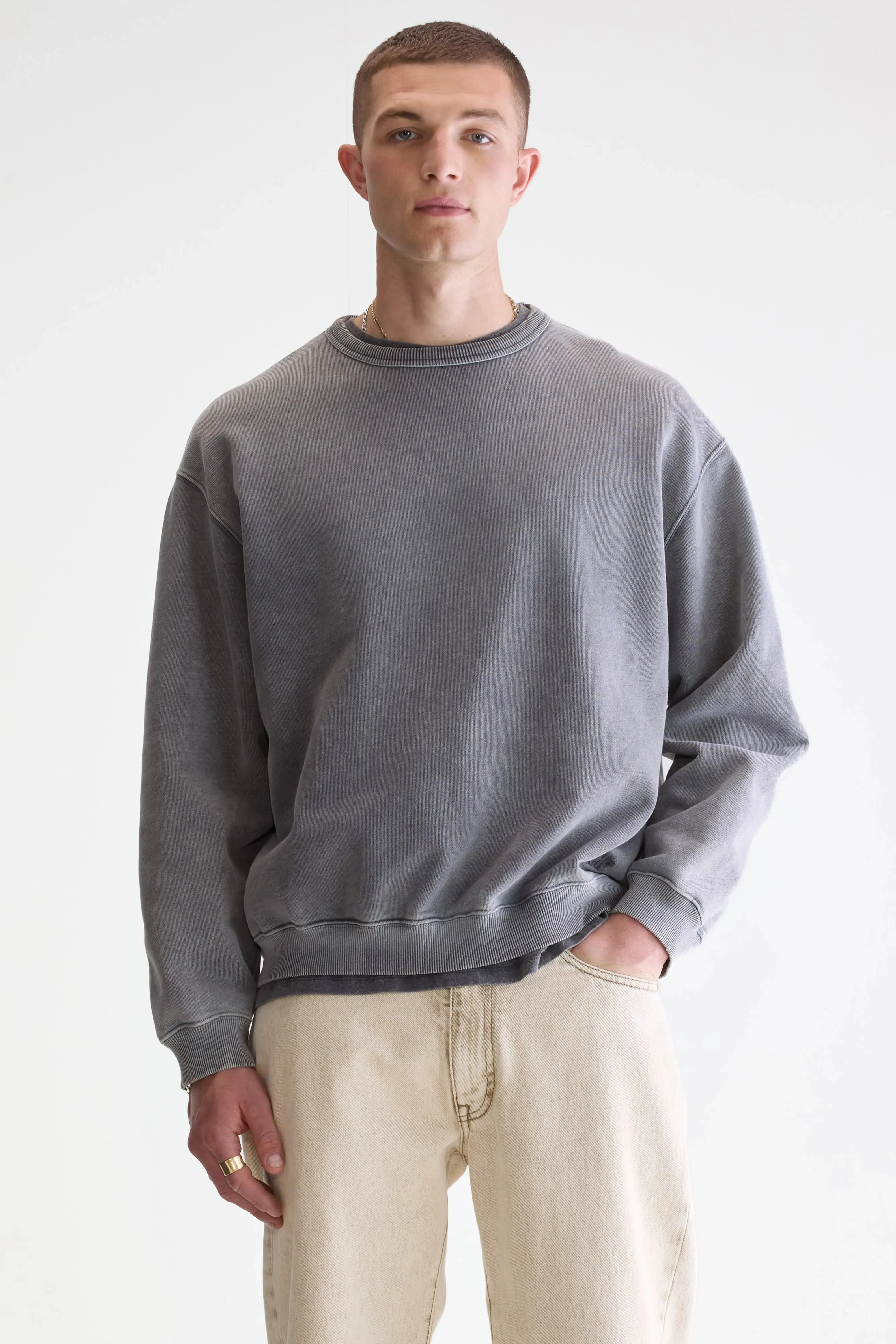 Daily Style Fabien crewneck sweatshirt (252 / M / BLACK BLUE)