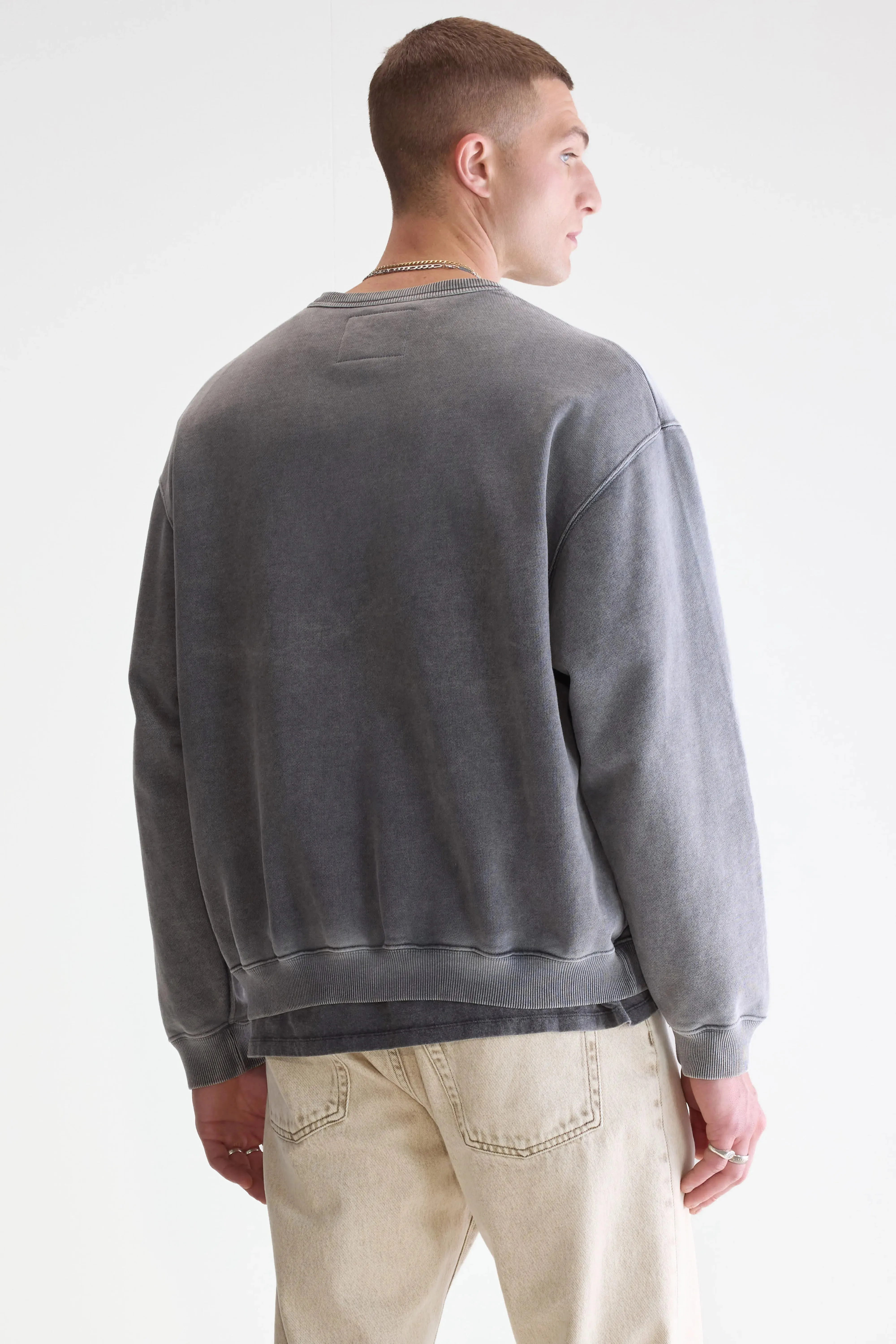 Daily Style Fabien crewneck sweatshirt (252 / M / BLACK BLUE)