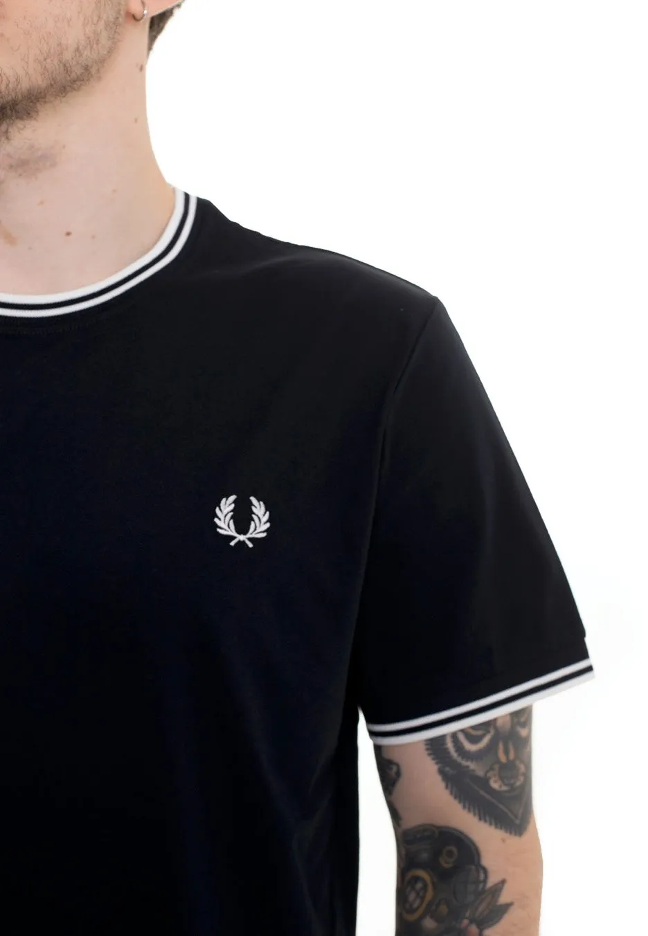 Daily Wear Fred Perry - Twin Tipped Navy - T-Shirt