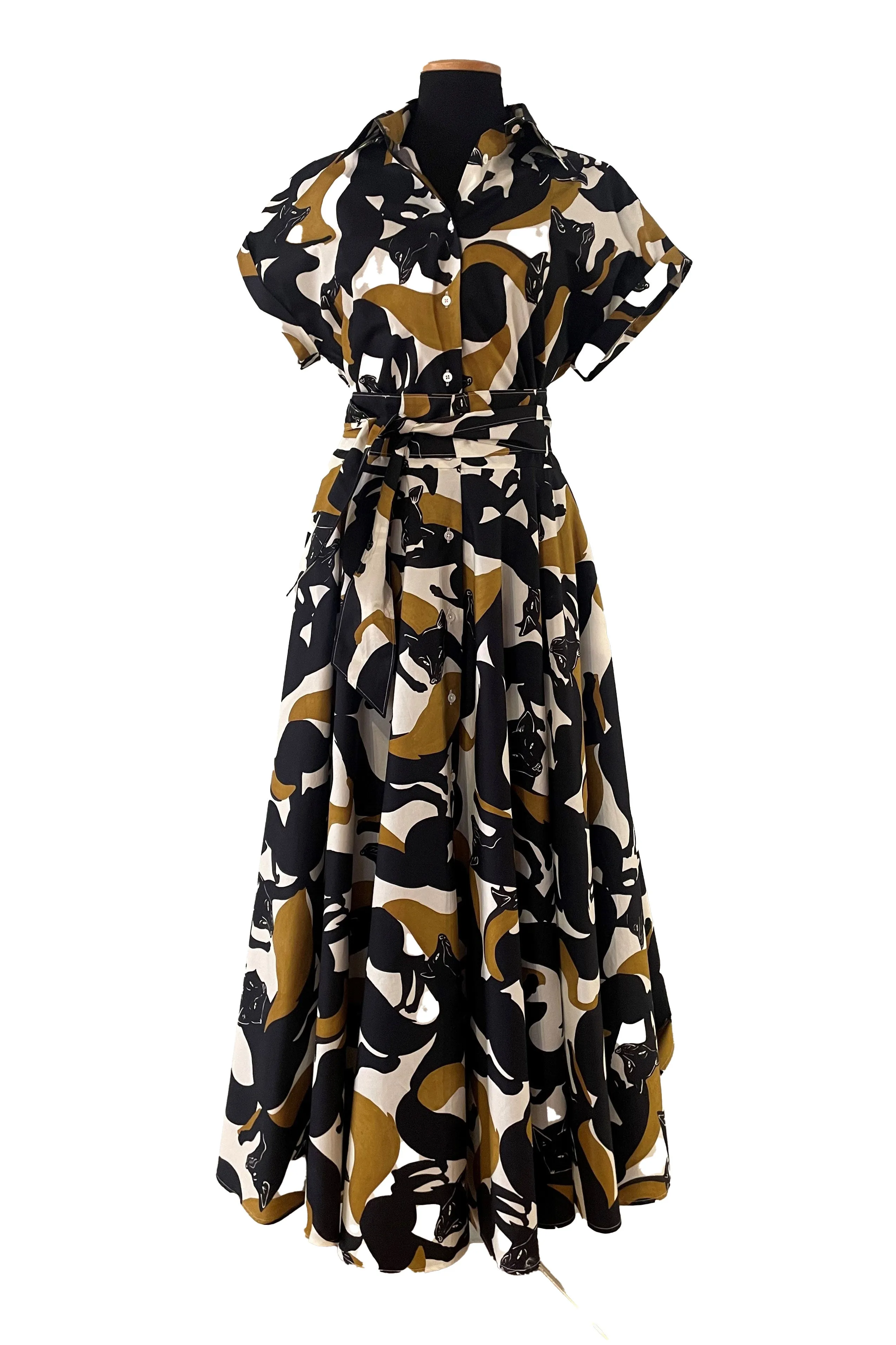 Layered Volume Danielle Sand Foxes Dress