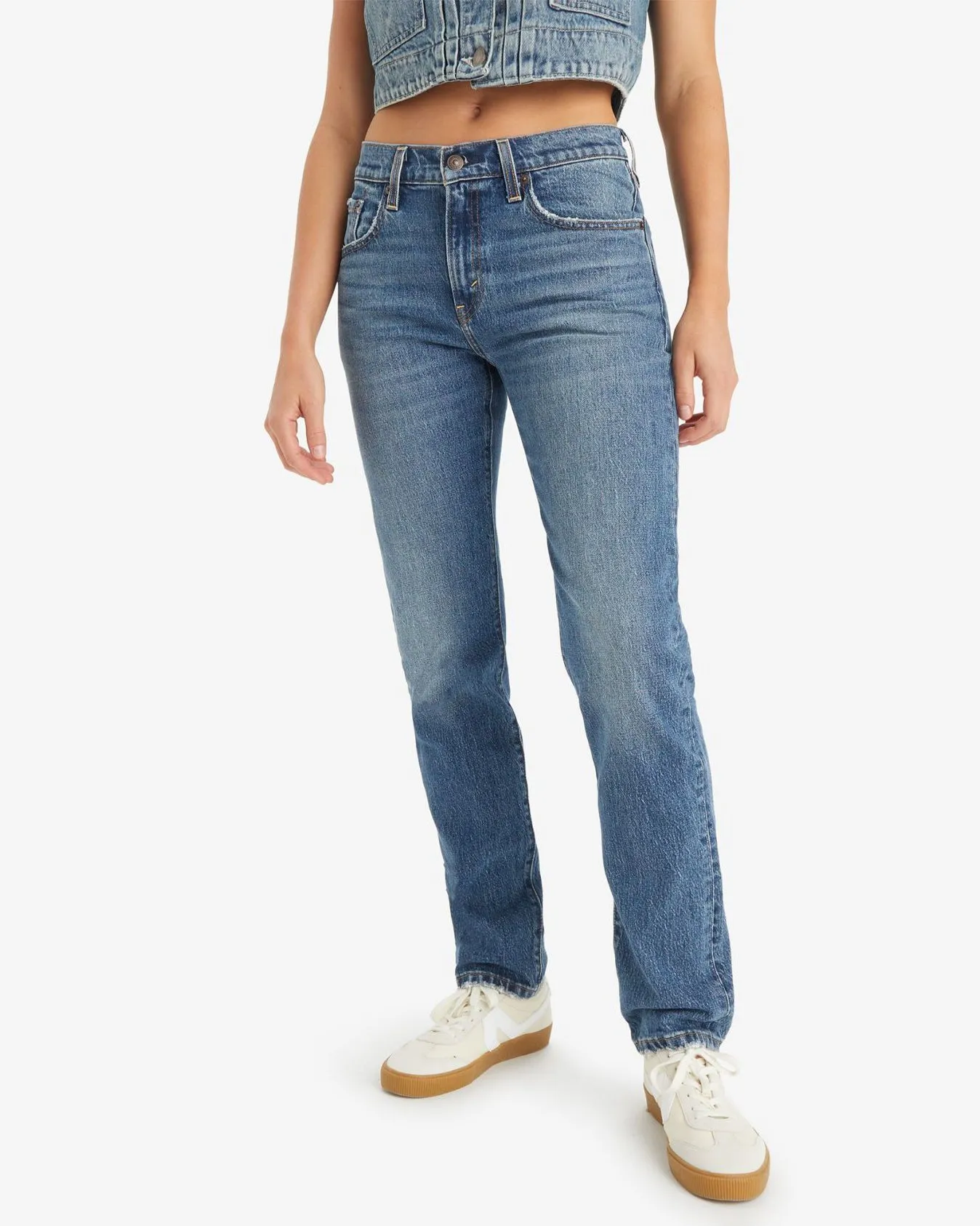 Levi's Womens Middy Straight Jeans - On Trend | Levi's Jeans | JEANSTORE