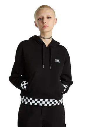 Modern Streetwear All Day Wear Vans - Boom Boom Check Crop II Black - Hoodie
