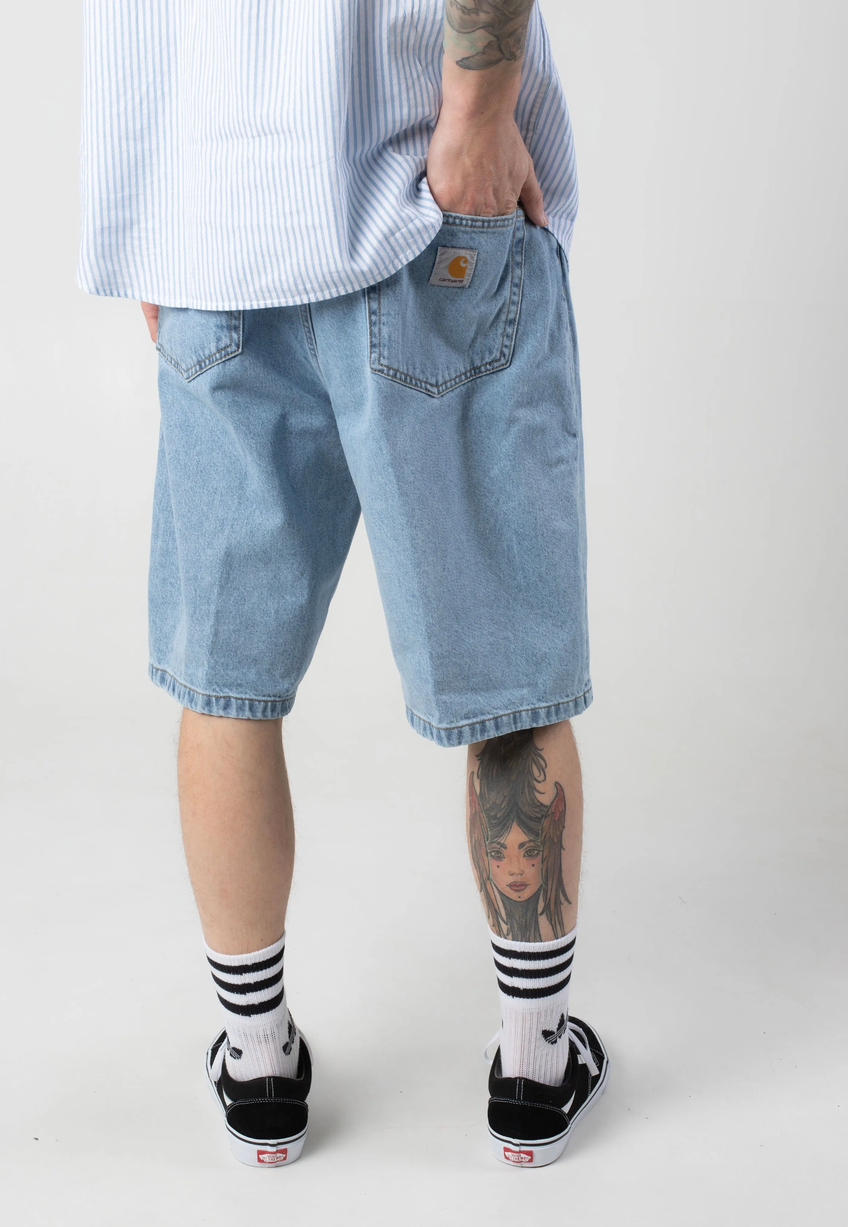 Daytime Wear Carhartt WIP - Landon Blue Bleached - Shorts