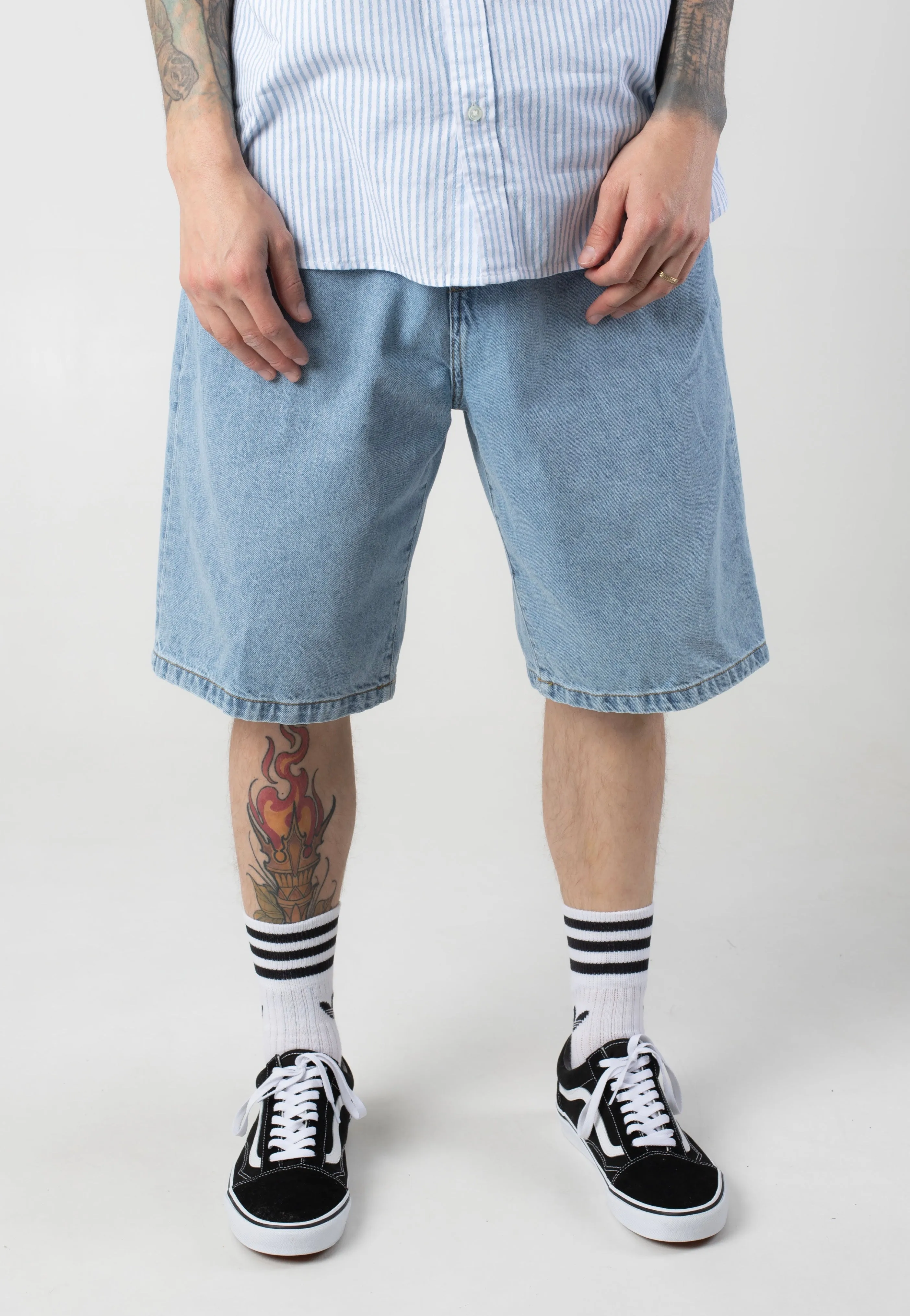 Carhartt WIP - Landon Blue Bleached - Shorts Cool Breeze