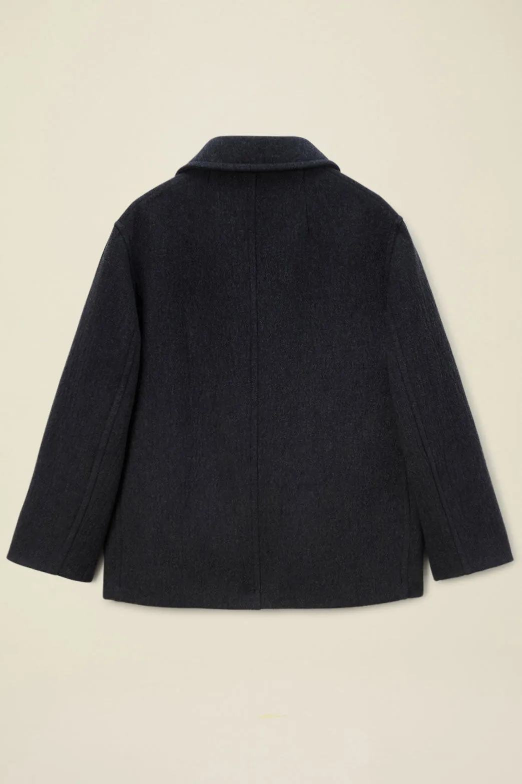 DB Anthracite Midi Coat Pure Elegance