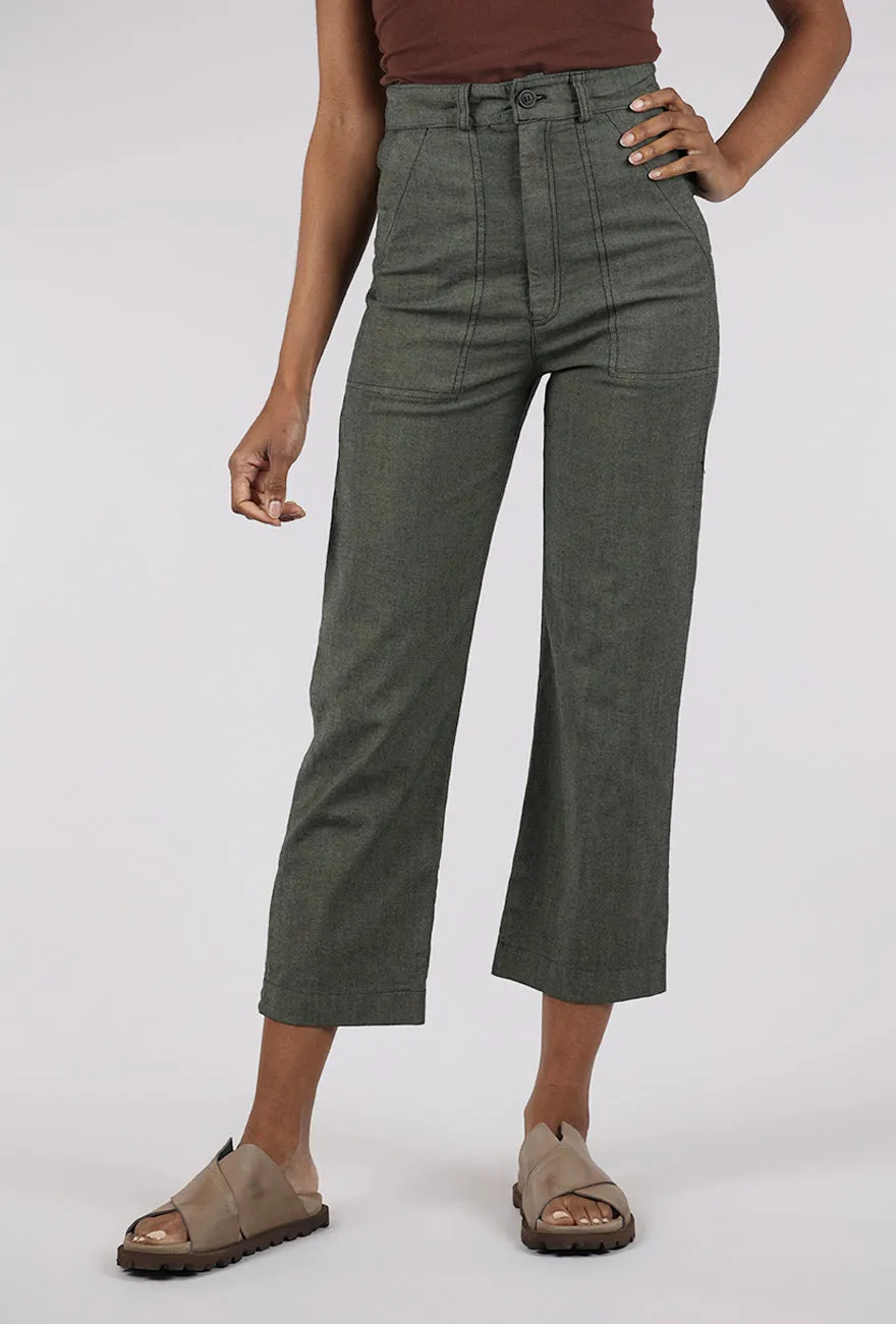 Modern Cut Denim Boiler Pant, Khaki