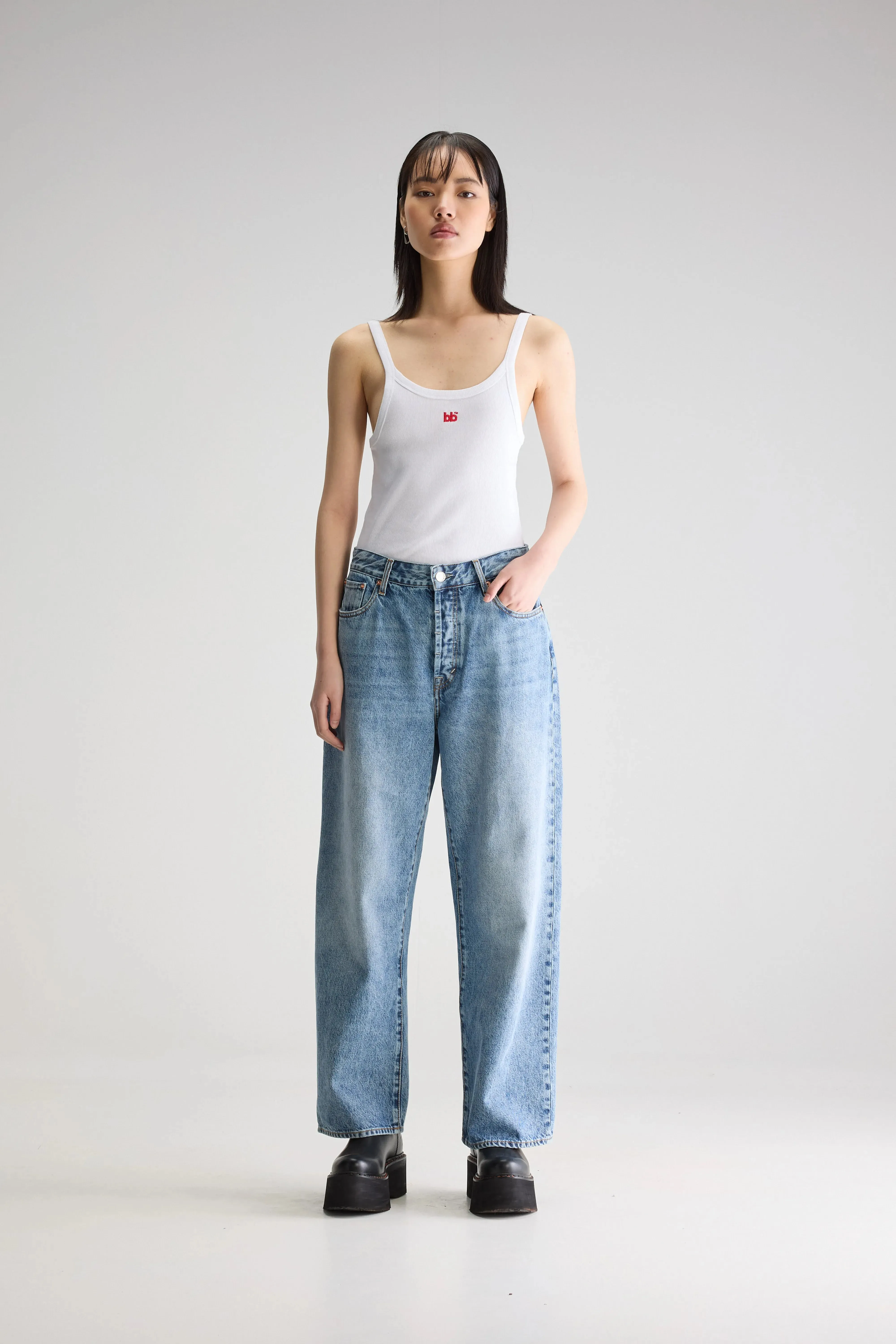 Denim N. 66 wide jeans (251 / W / USED LT BLUE) Practical Fit