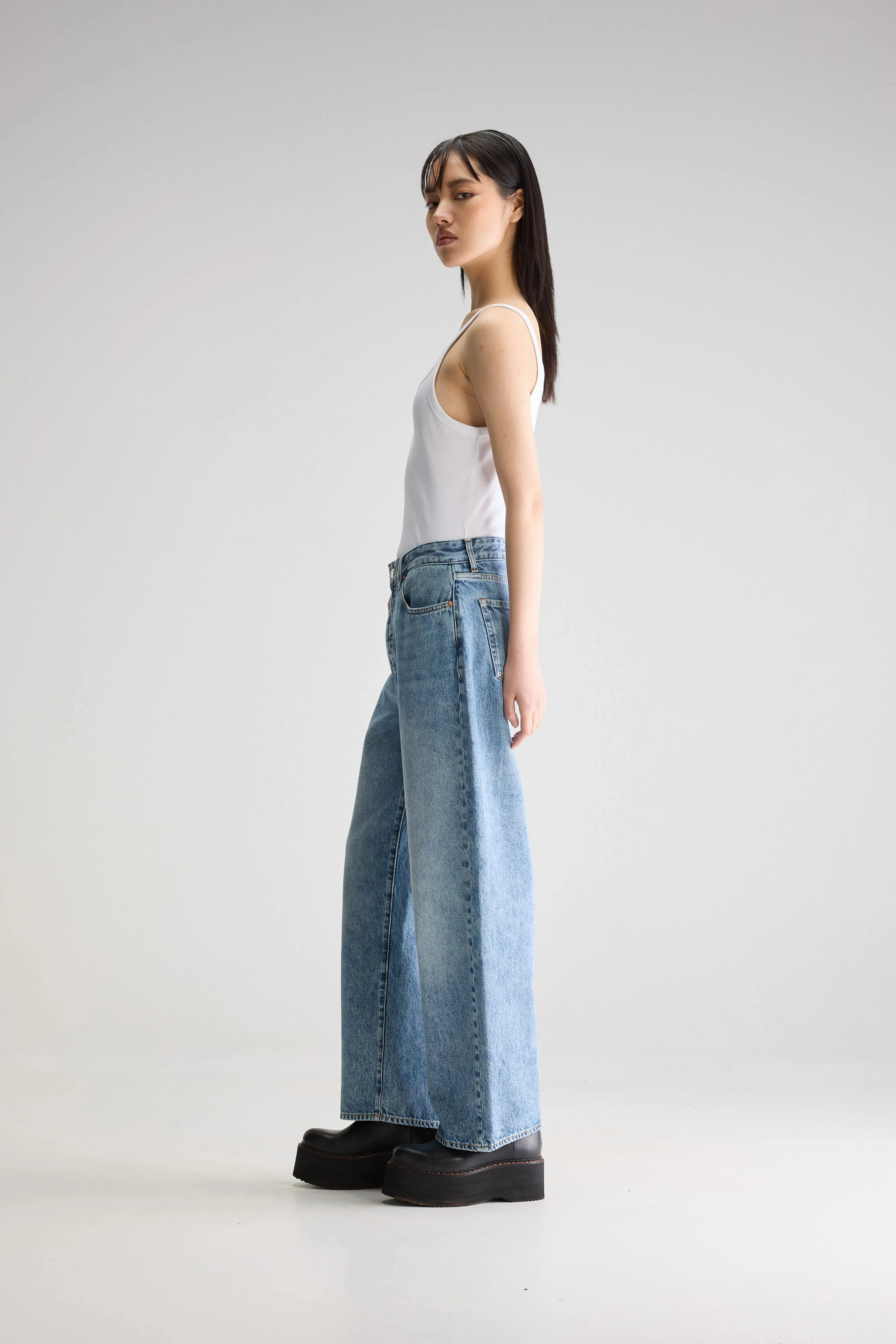 Denim N. 66 wide jeans (251 / W / USED LT BLUE) Practical Fit