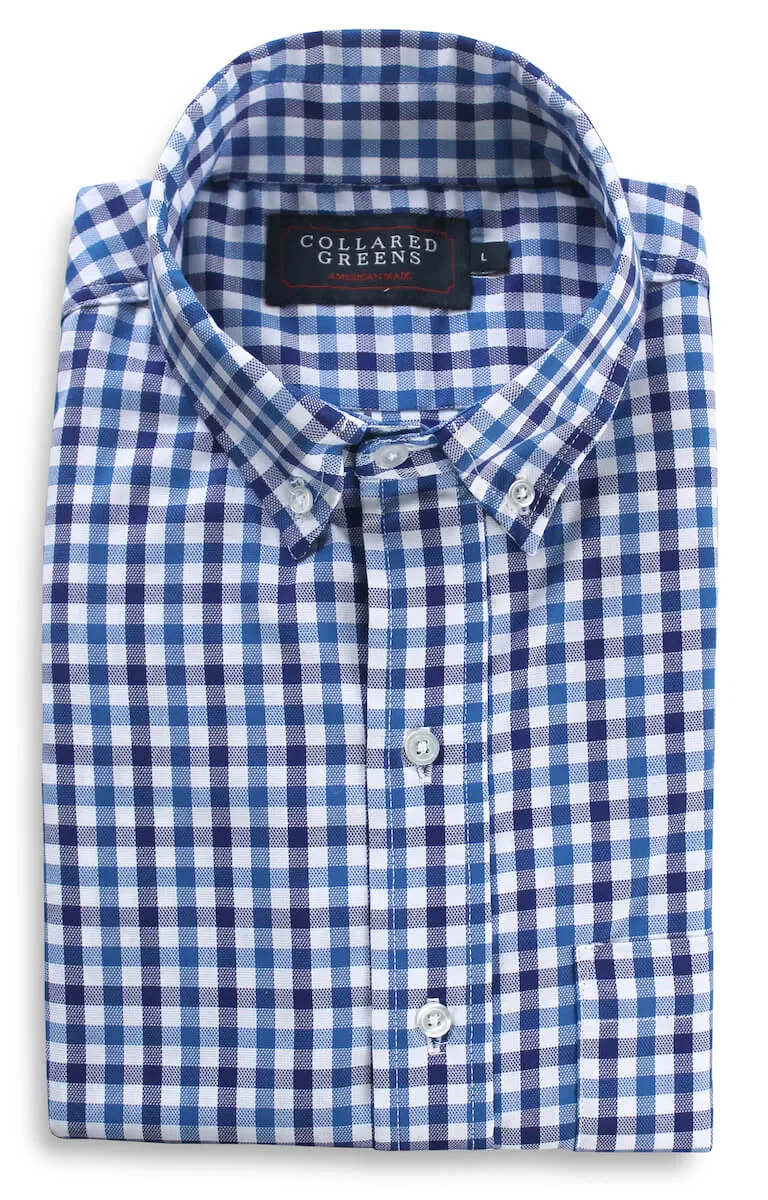 design talk Hayden: Brookline Button Down Shirt - Blue/Navy