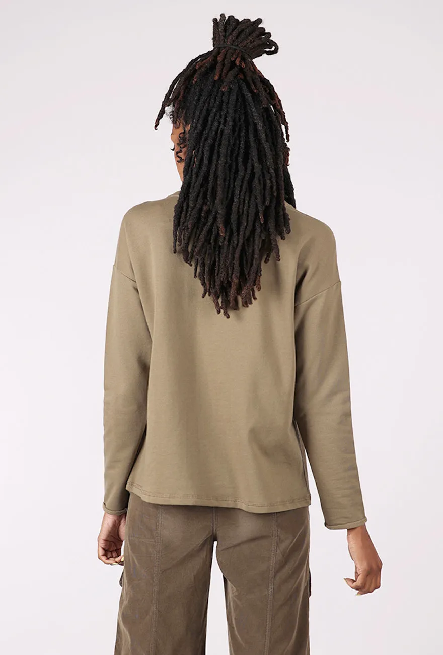 Destination Fleece Floral Pullover, Willow Classic Look
