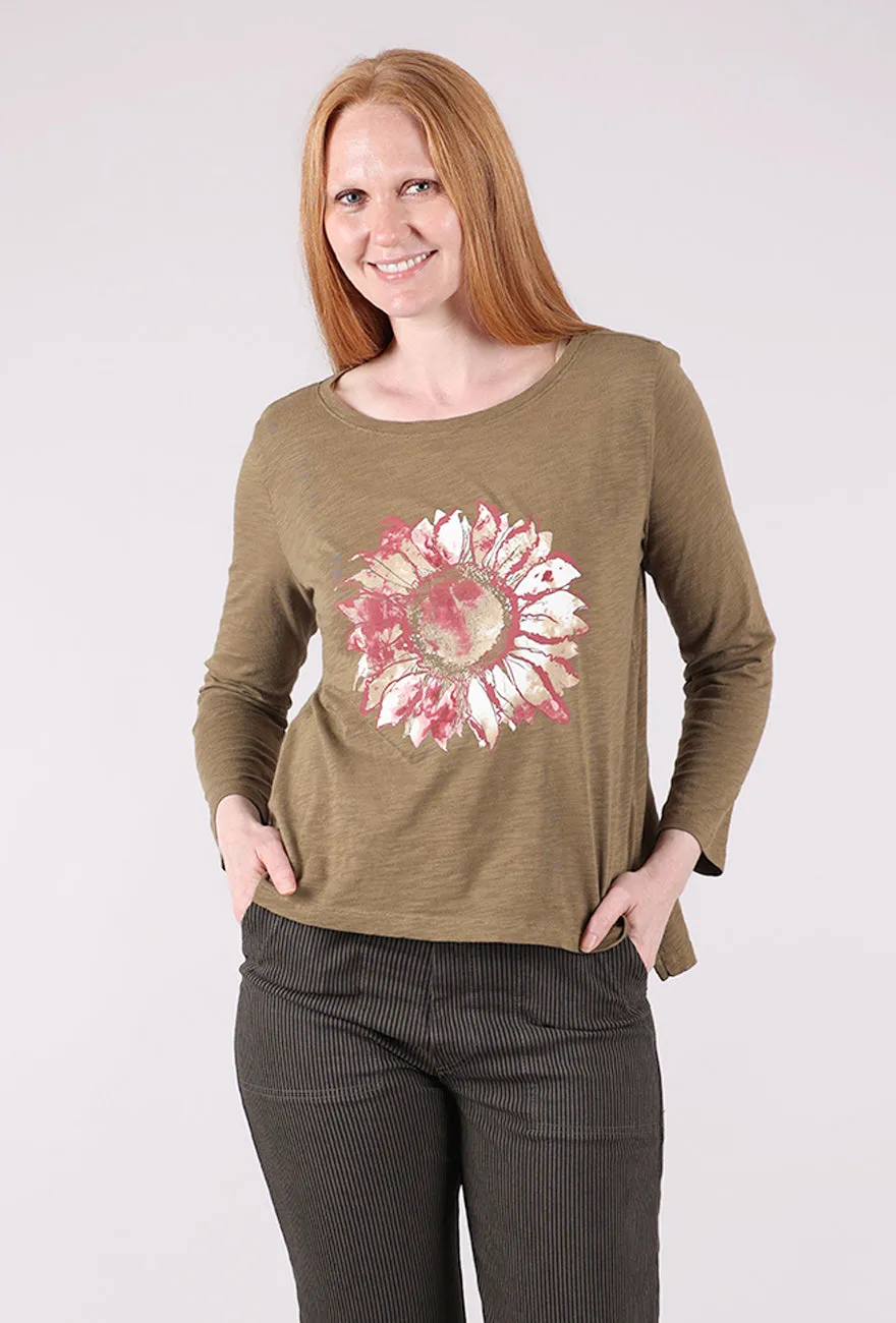 Destination Sunflower Boxy Tee, Willow Trending now and hot