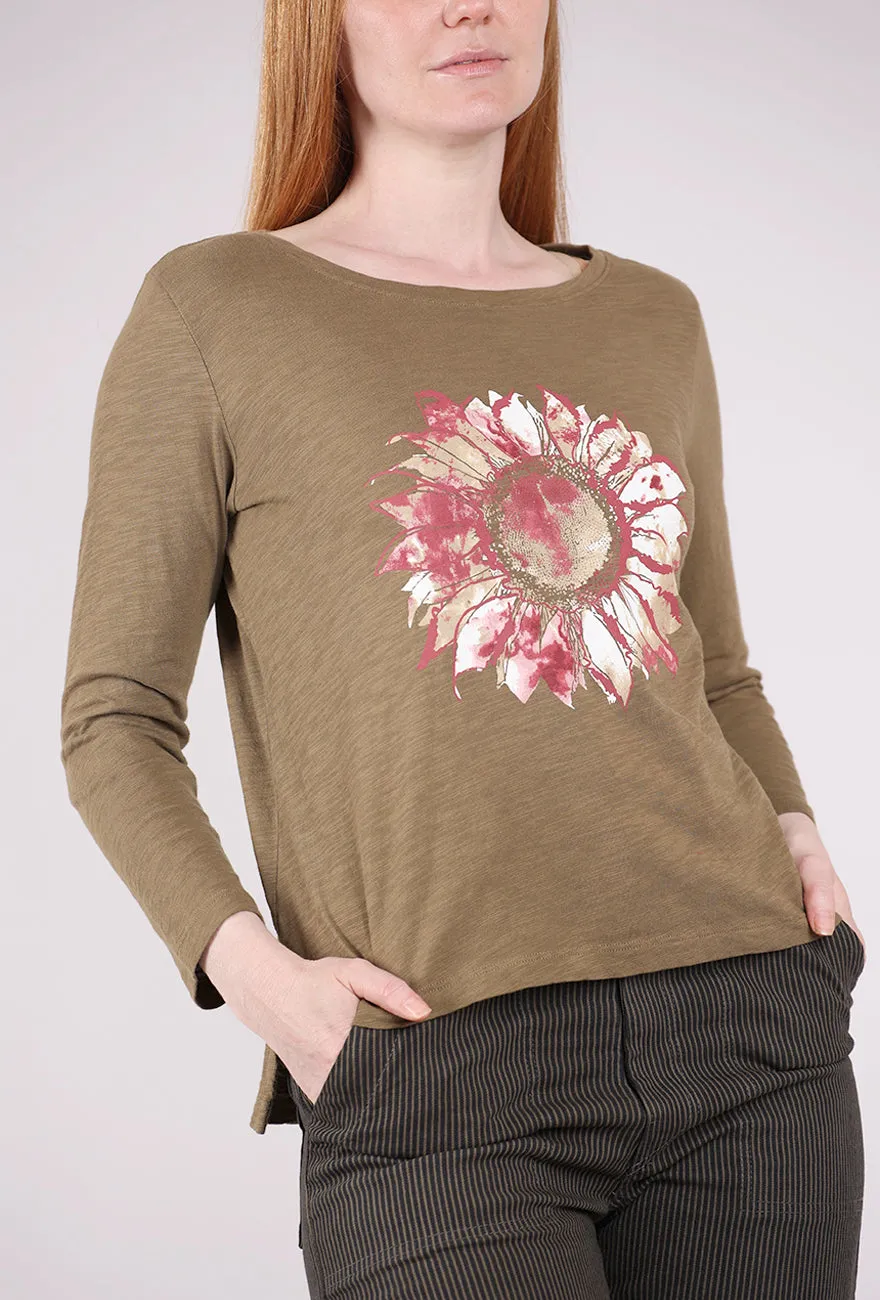 Destination Sunflower Boxy Tee, Willow Trending now and hot