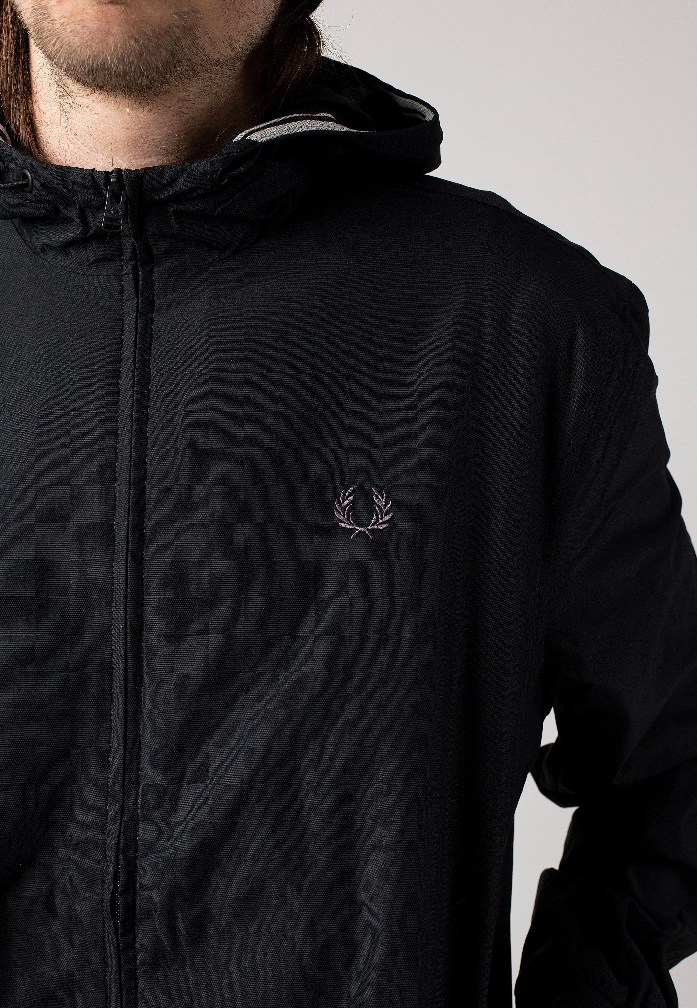 Distinctive Style Fred Perry - Hooded Brentham Black - Jacket