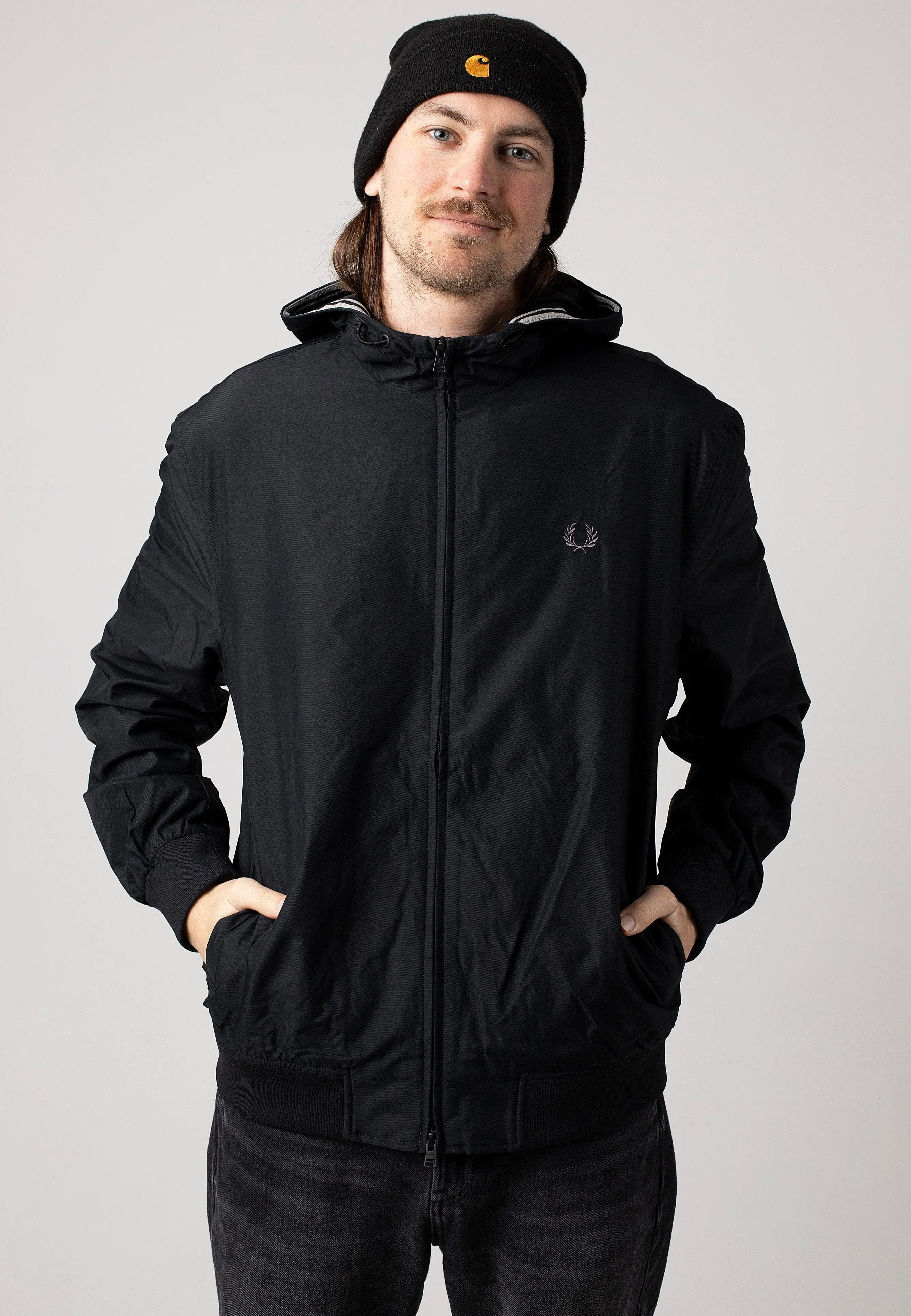 Distinctive Style Fred Perry - Hooded Brentham Black - Jacket