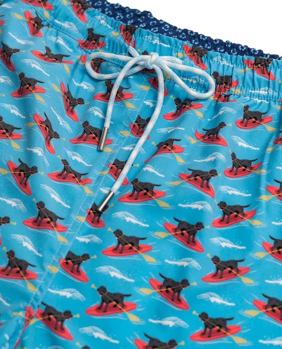 Doggy Paddle: Swim Trunks - Light Blue Suitable for Paintball