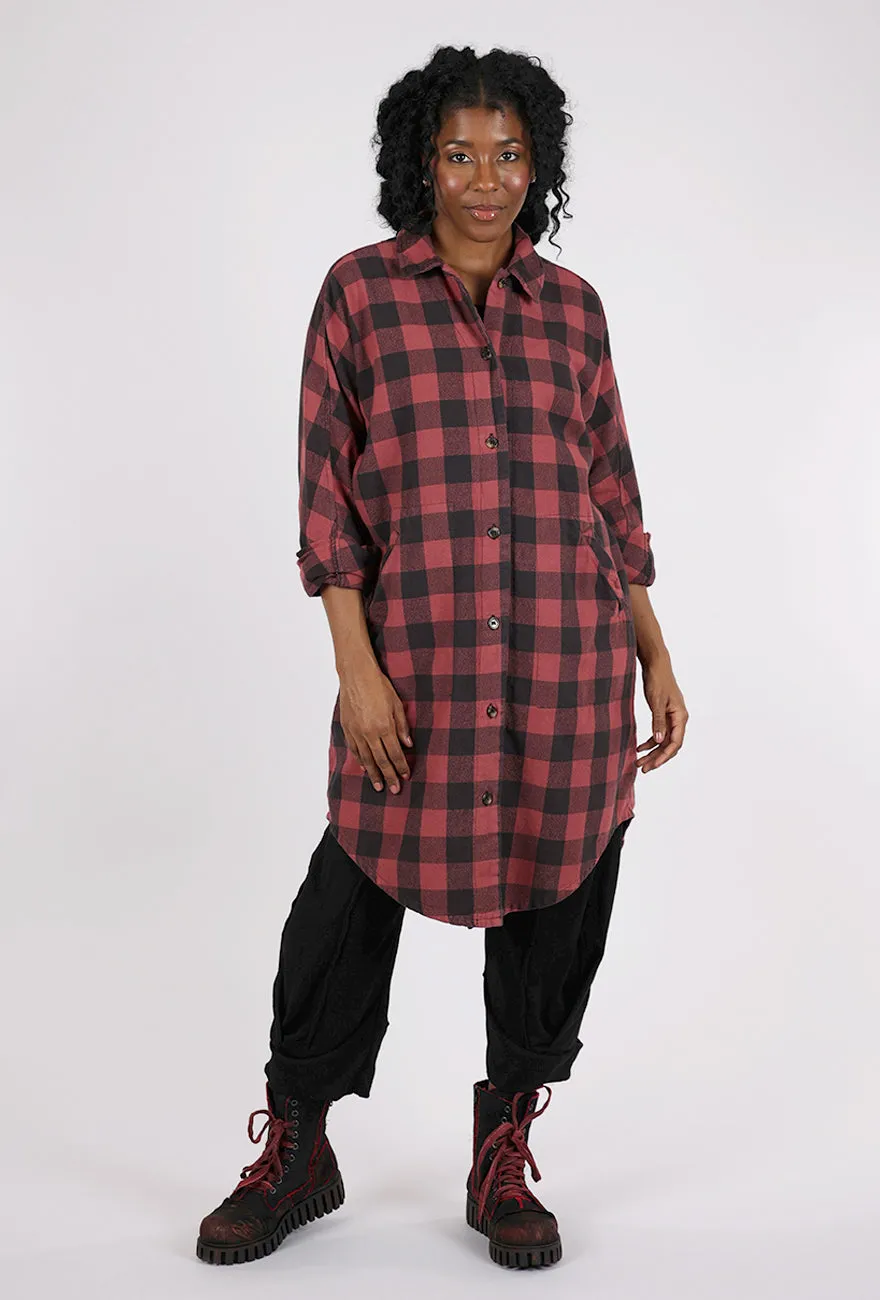 Down to Business Dress Jacket, Oxblood Plaid Classic Garb