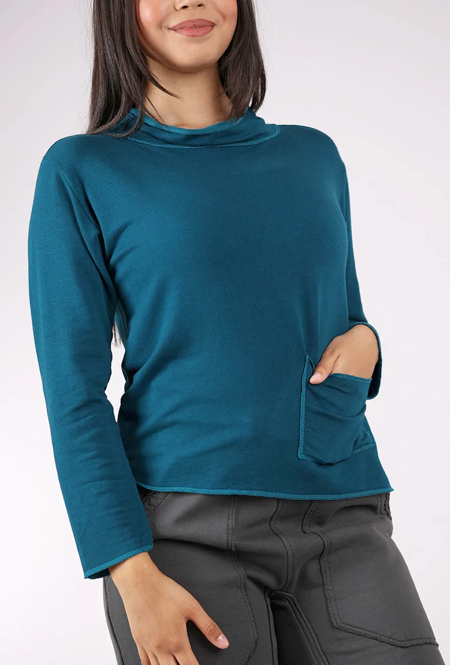 Drape Knit Yoga Top, Caribbean Timeless Appeal