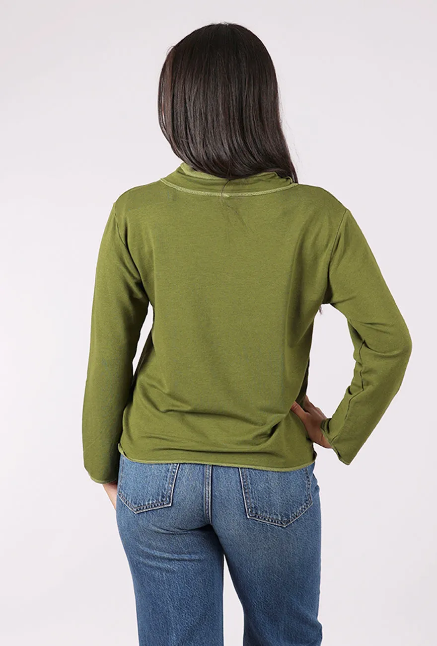 Drape Knit Yoga Top, Sage Everyday Shirt
