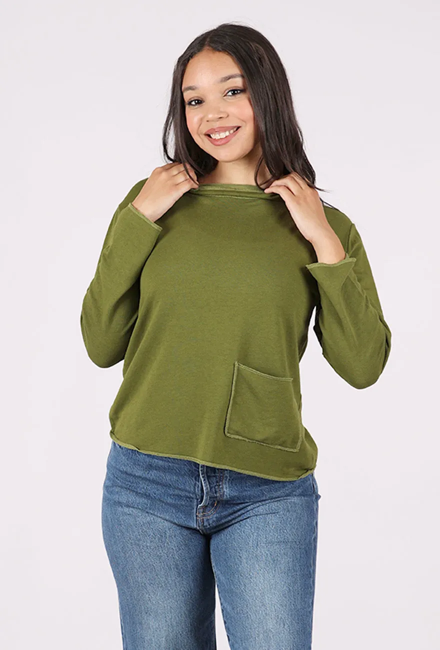 Drape Knit Yoga Top, Sage Everyday Shirt