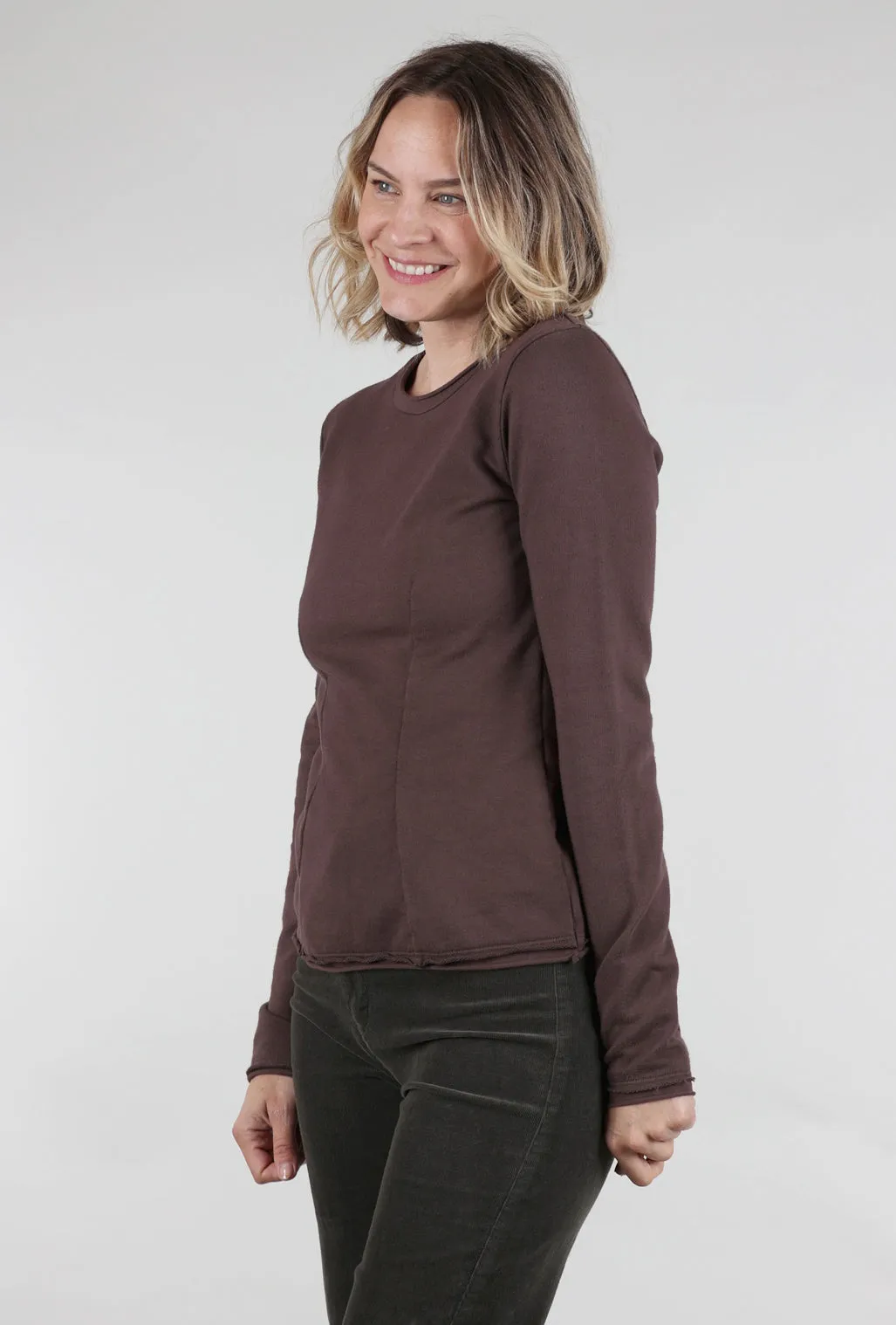 Dressmaker Sweater, Faded Iris Warm Style