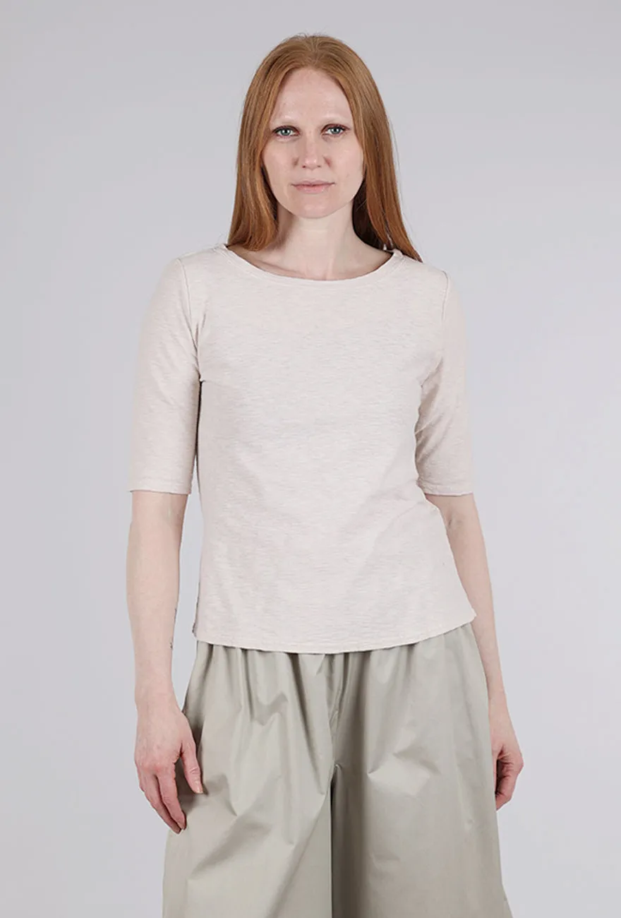 Dressy Casual LCJ Elbow Sleeve Top, Pearly