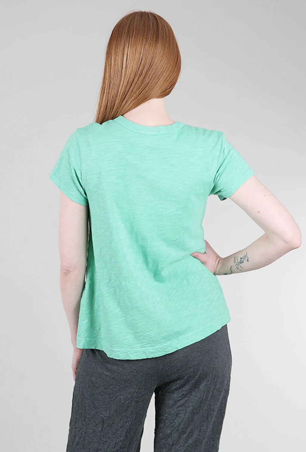 Durable and long-lasting Slim Shrunken Crew, Spearmint