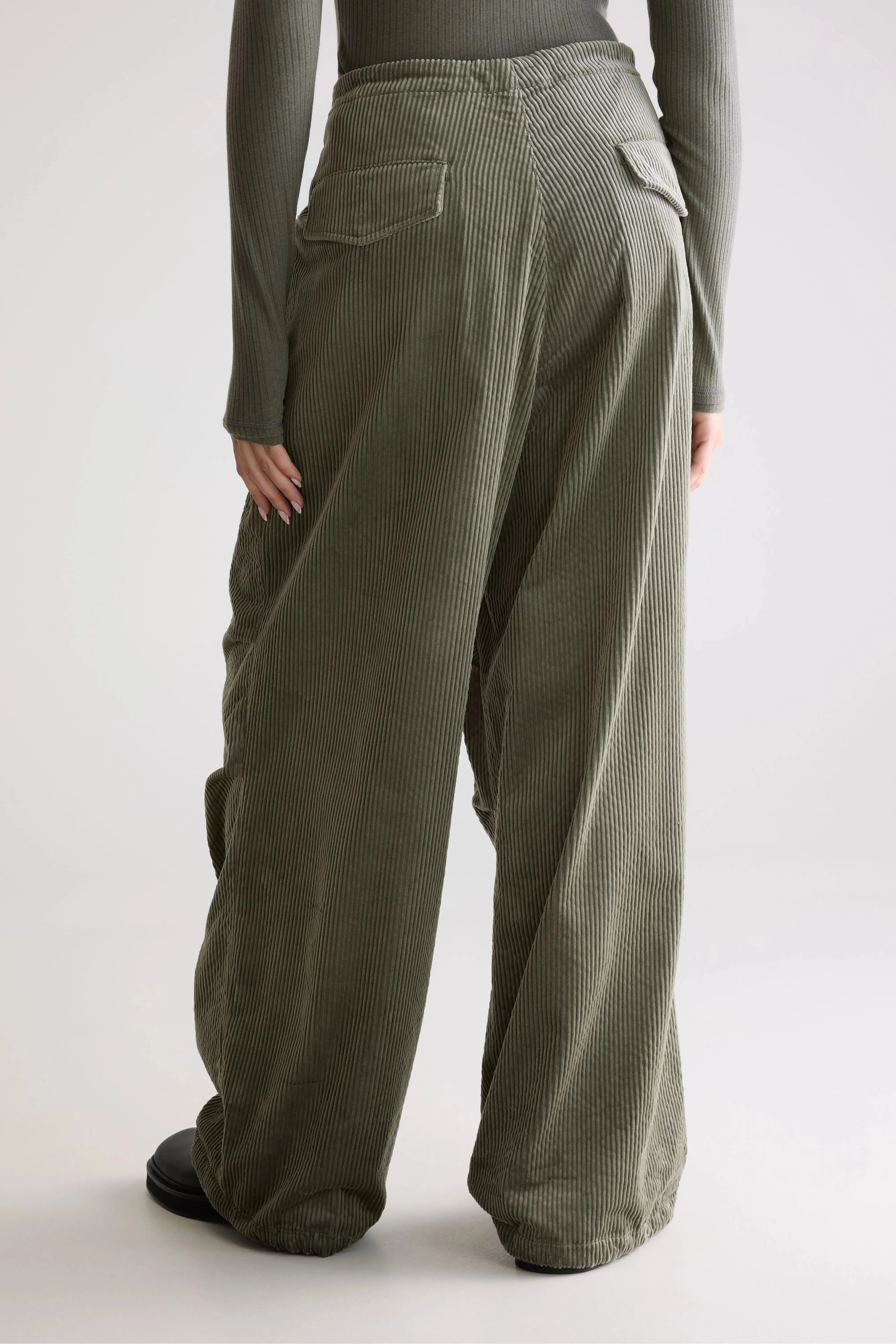Durable Fabric Jicko baggy trousers (252 / W / SAGE)