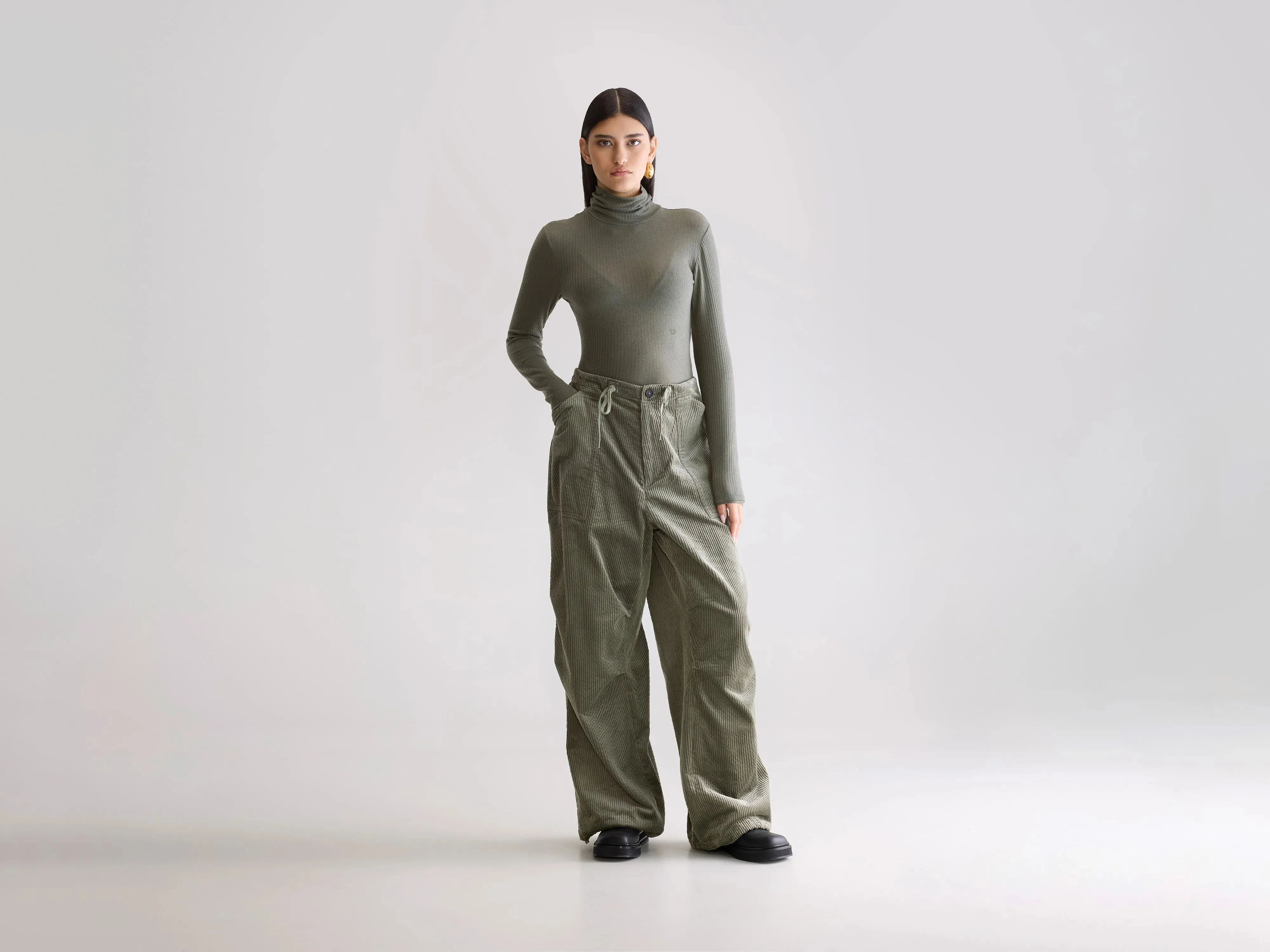Effortless Look All Day Use Jicko baggy trousers (252 / W / SAGE)