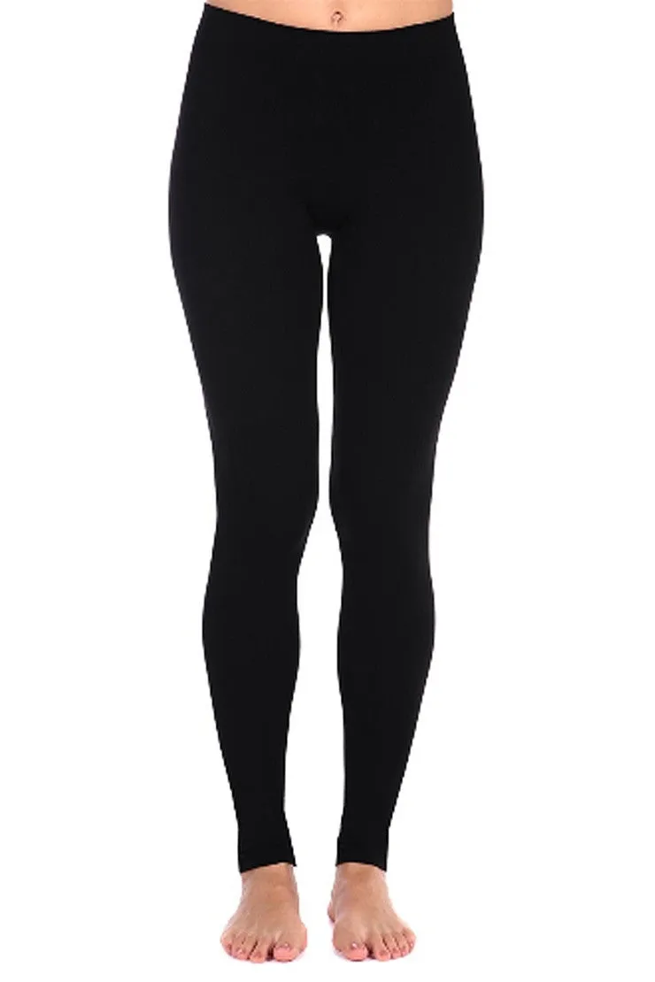 Durable Fabric Smooth Long Leggings, Multiple Colors