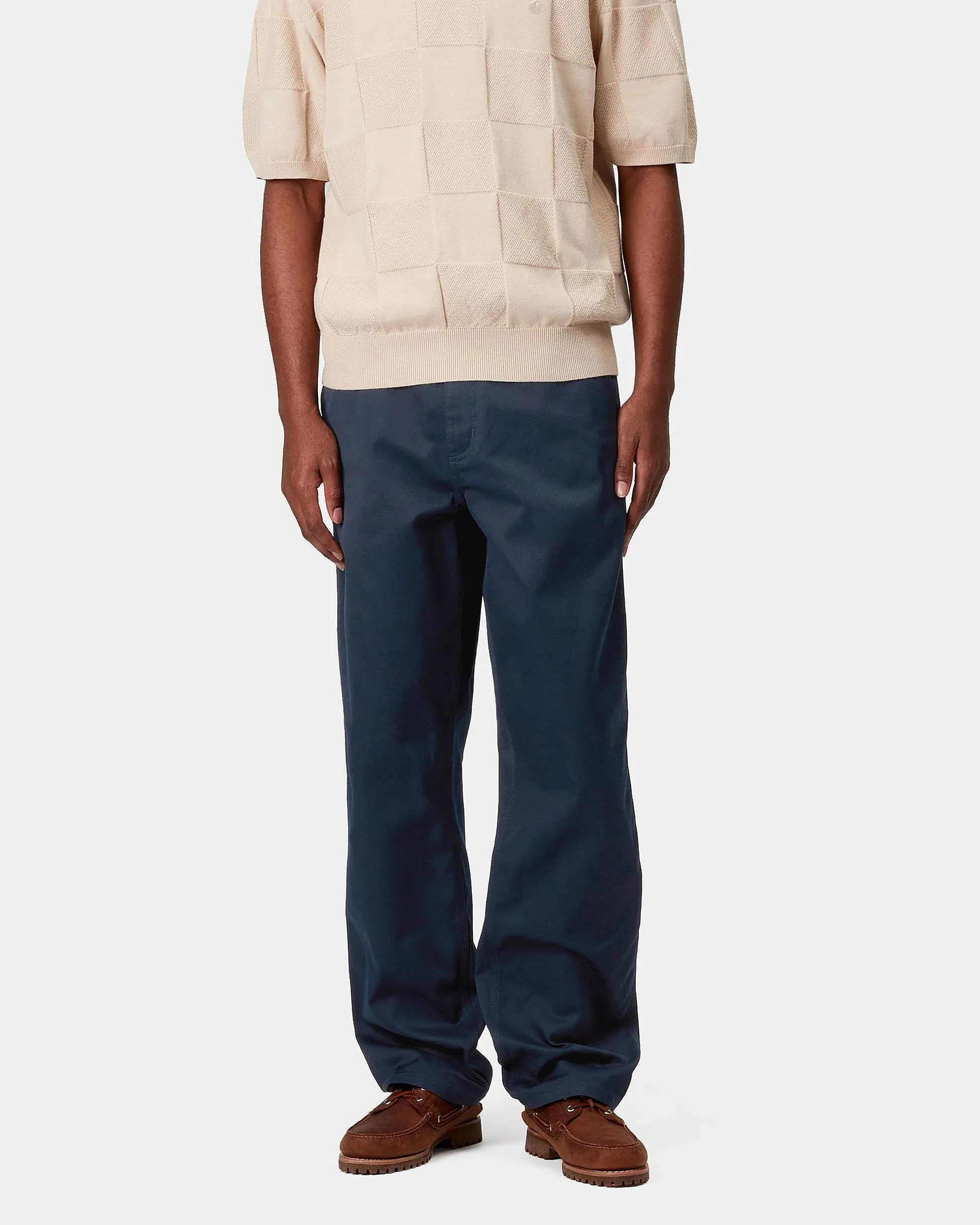 Carhartt WIP Simple Pant Loose Fit Trousers - Ink Rinsed | Carhartt WIP Chinos & Non-Denim Pants | JEANSTORE