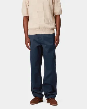 Carhartt WIP Simple Pant Loose Fit Trousers - Ink Rinsed | Carhartt WIP Chinos & Non-Denim Pants | JEANSTORE