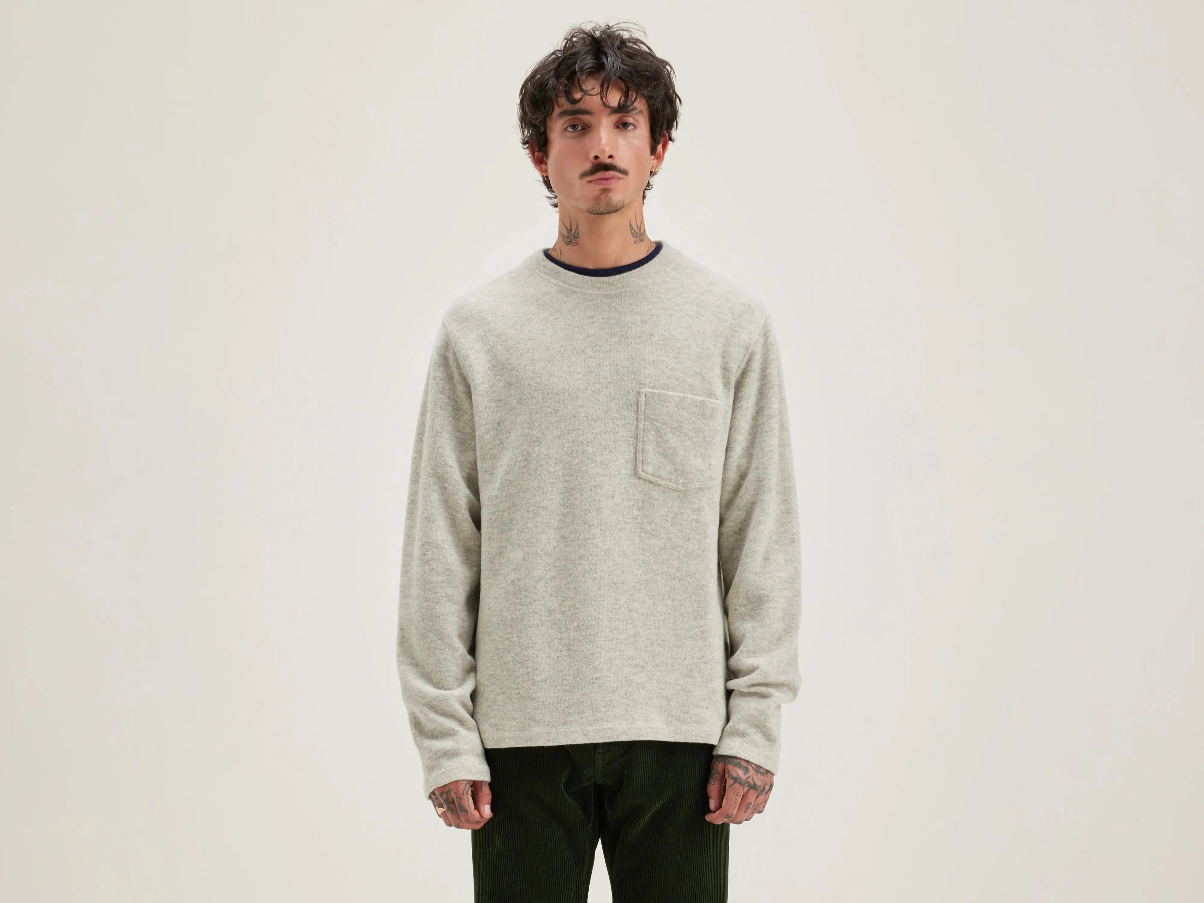 Velo crew-neck sweatshirt (242 / M / COMBO B) Daily Bold