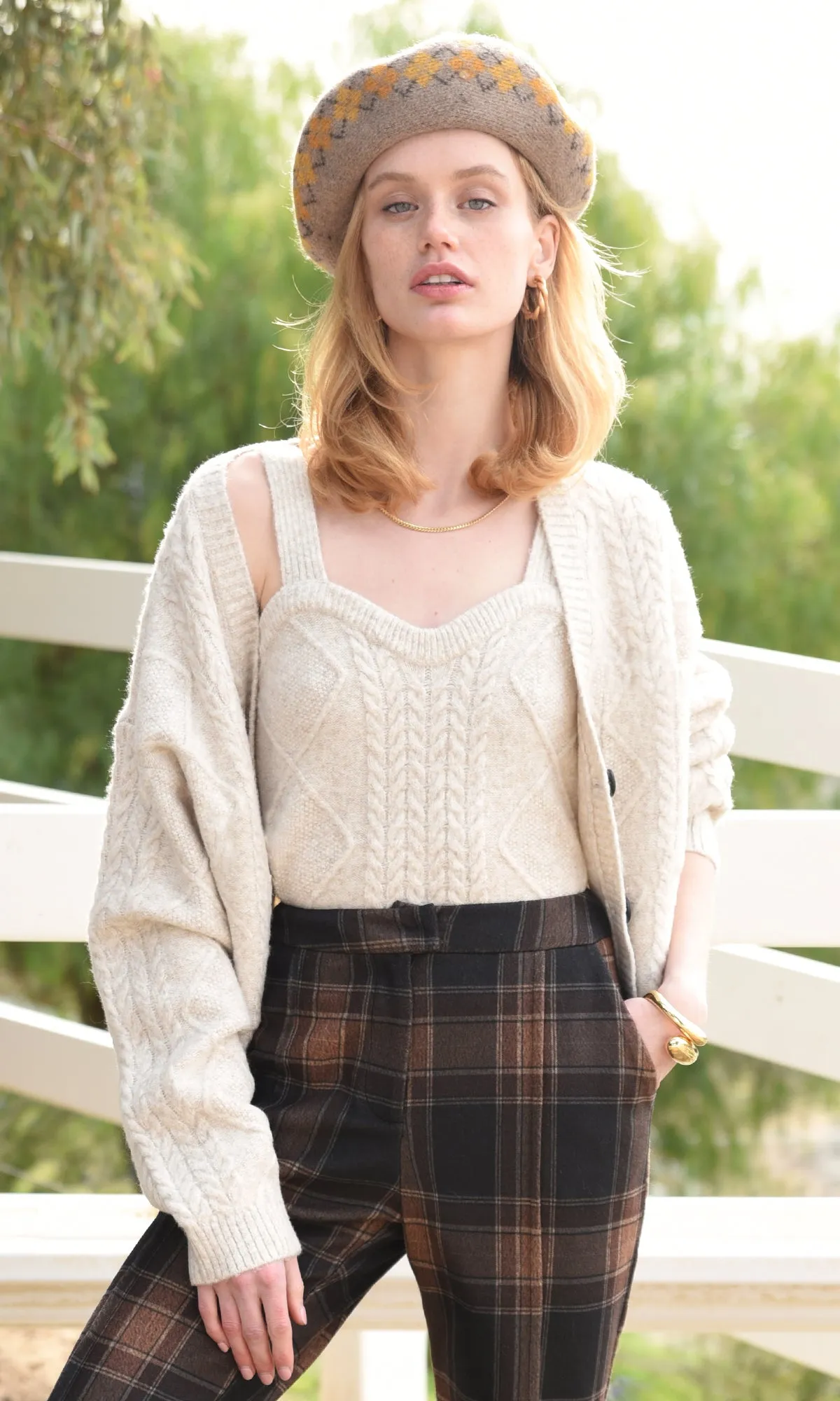 Durable Quality Lorena Cable Knit Cardigan