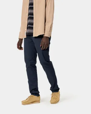 Carhartt WIP Sid Pant Slim Tapered Mens Chinos - Dark Navy Rinsed | Carhartt WIP Chinos & Non-Denim Pants | JEANSTORE