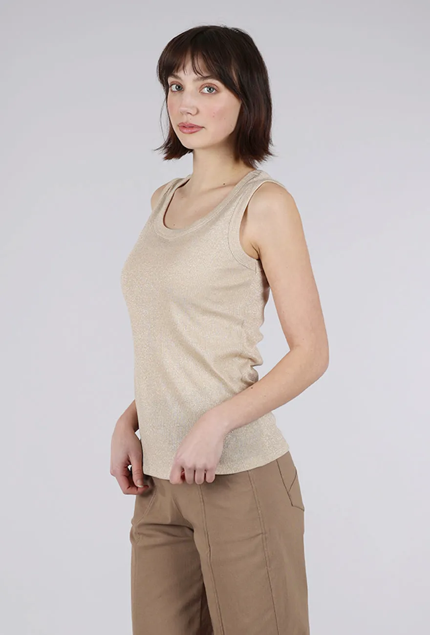 Easter wear Glitter Tank Top, Gold