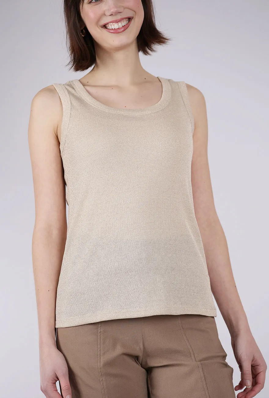 Easter wear Glitter Tank Top, Gold