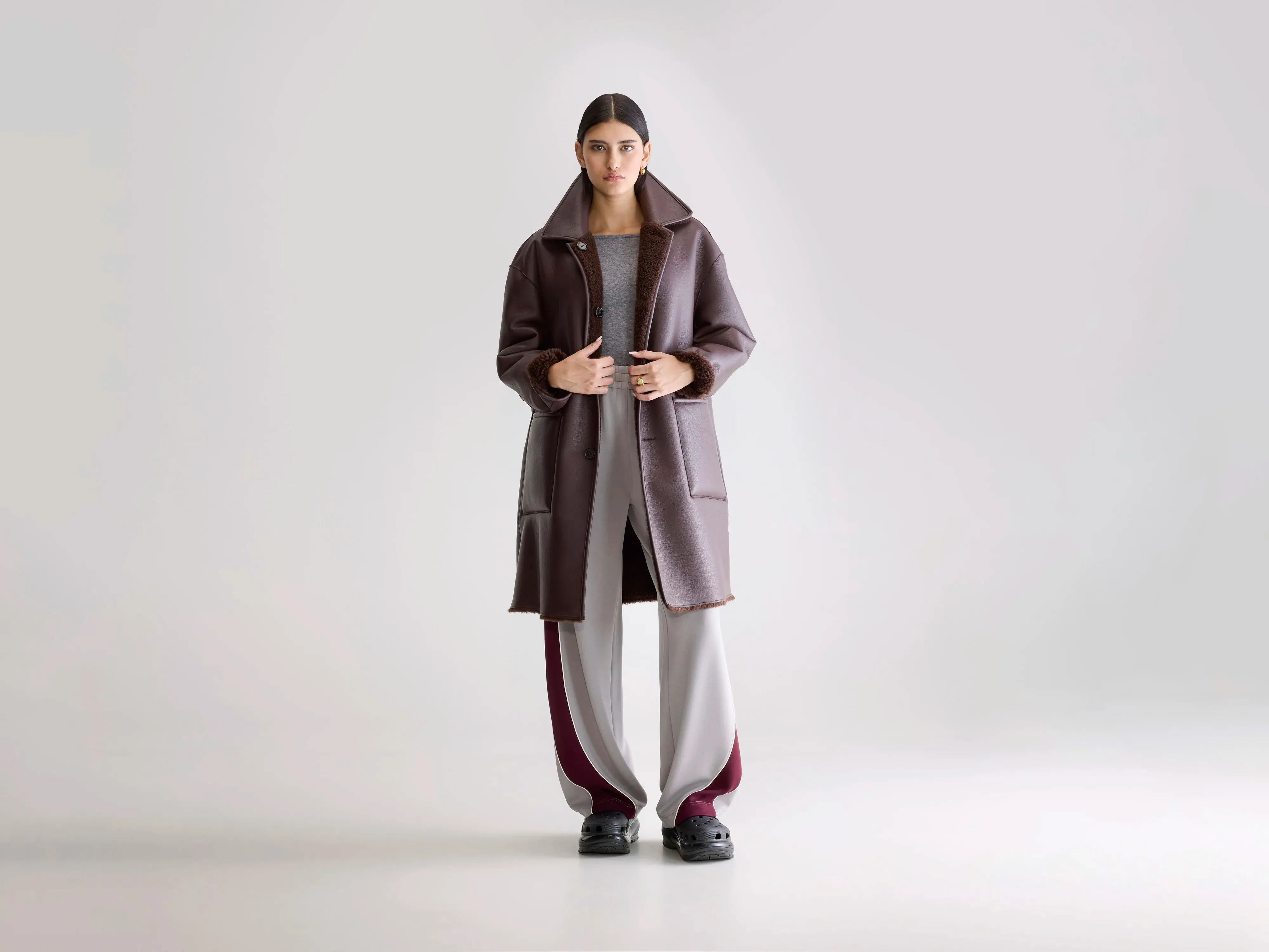Easton long coat (252 / W / DARK ROAST) City Commuter